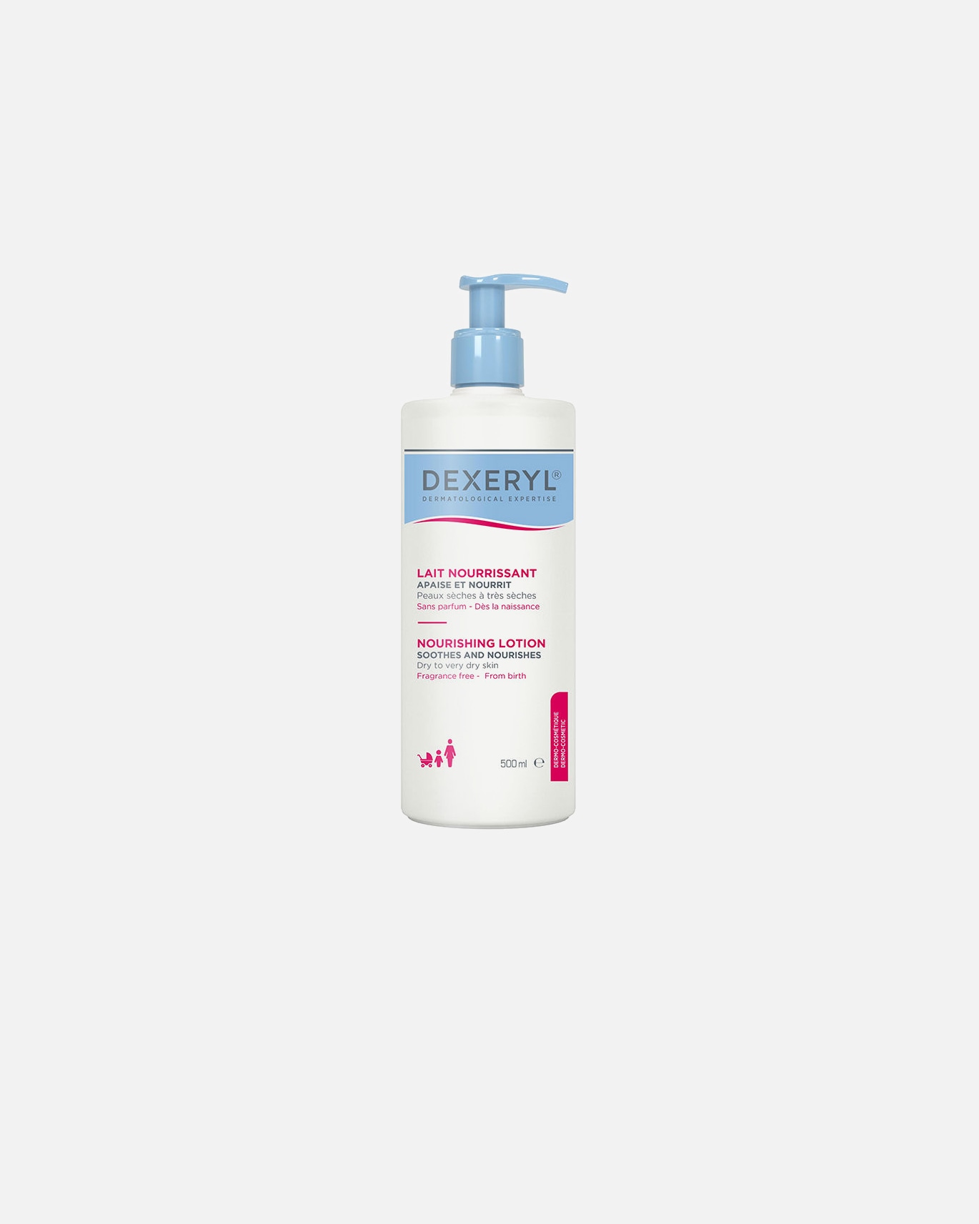 Körpercreme für Unisex DEXERYL NÄHRENDE LOTION 500 ml