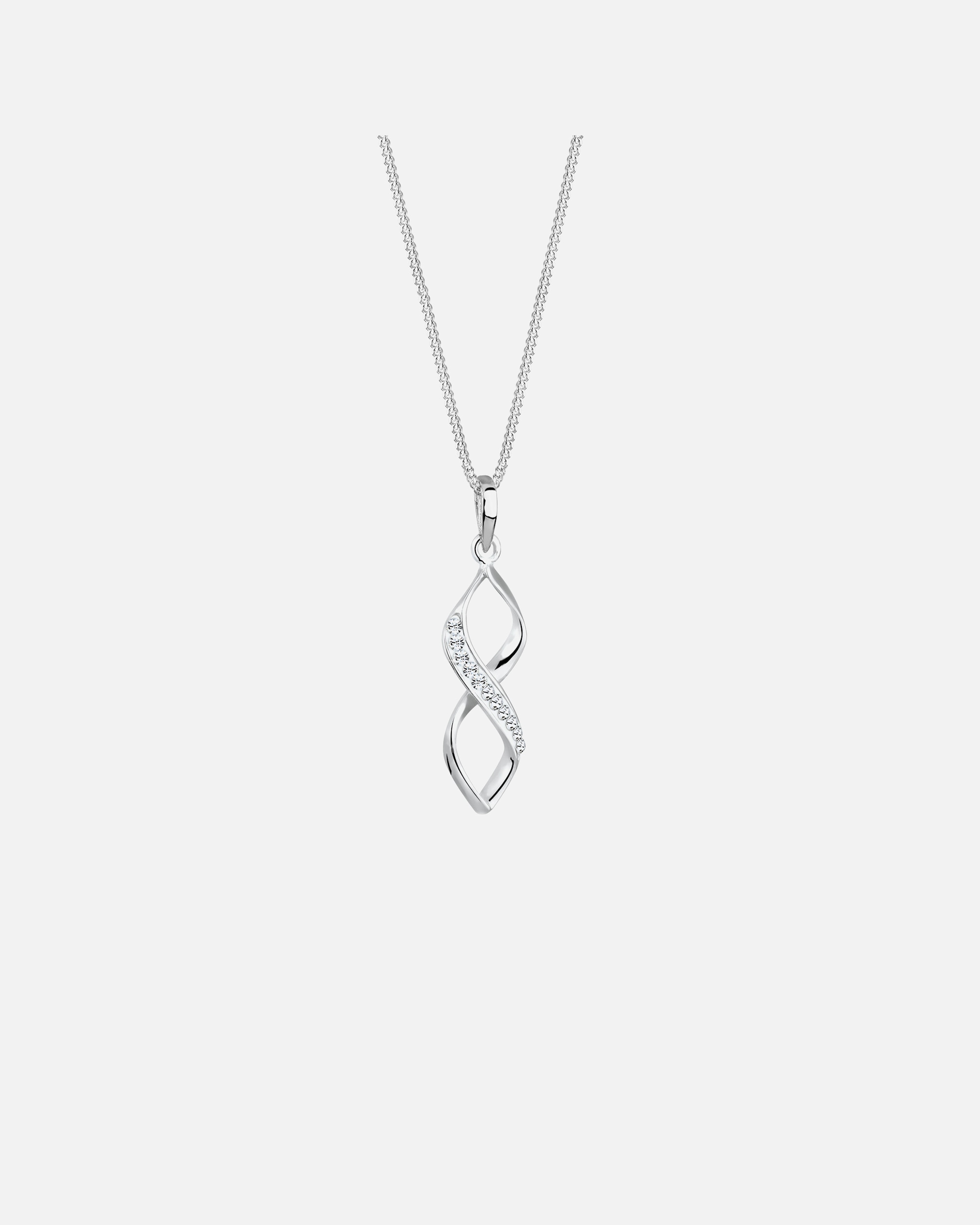 Halskette für Weiblich Elli Infinity Edel 925 Silber, mit Kristallen von Swarovski® 45