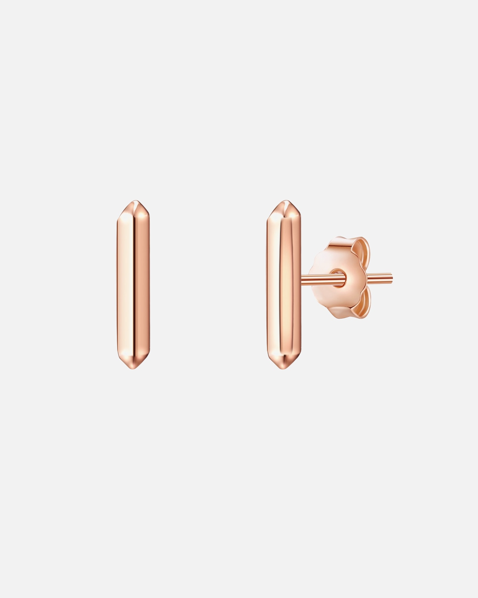 Ohrringe für Weiblich Glanzstücke München Ohrstecker Sterling Silber in Roségold 9,1 mm