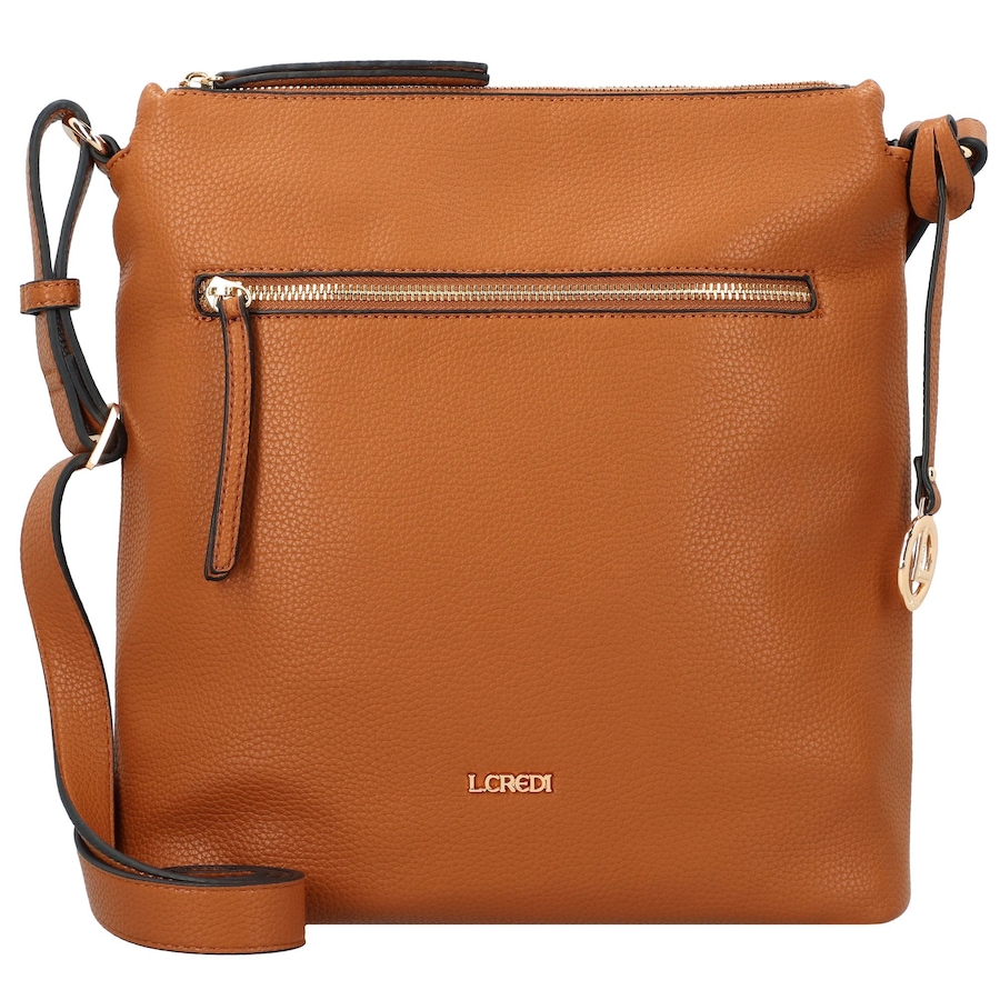 L.CREDI Umhängetasche cognac Braun Damen
