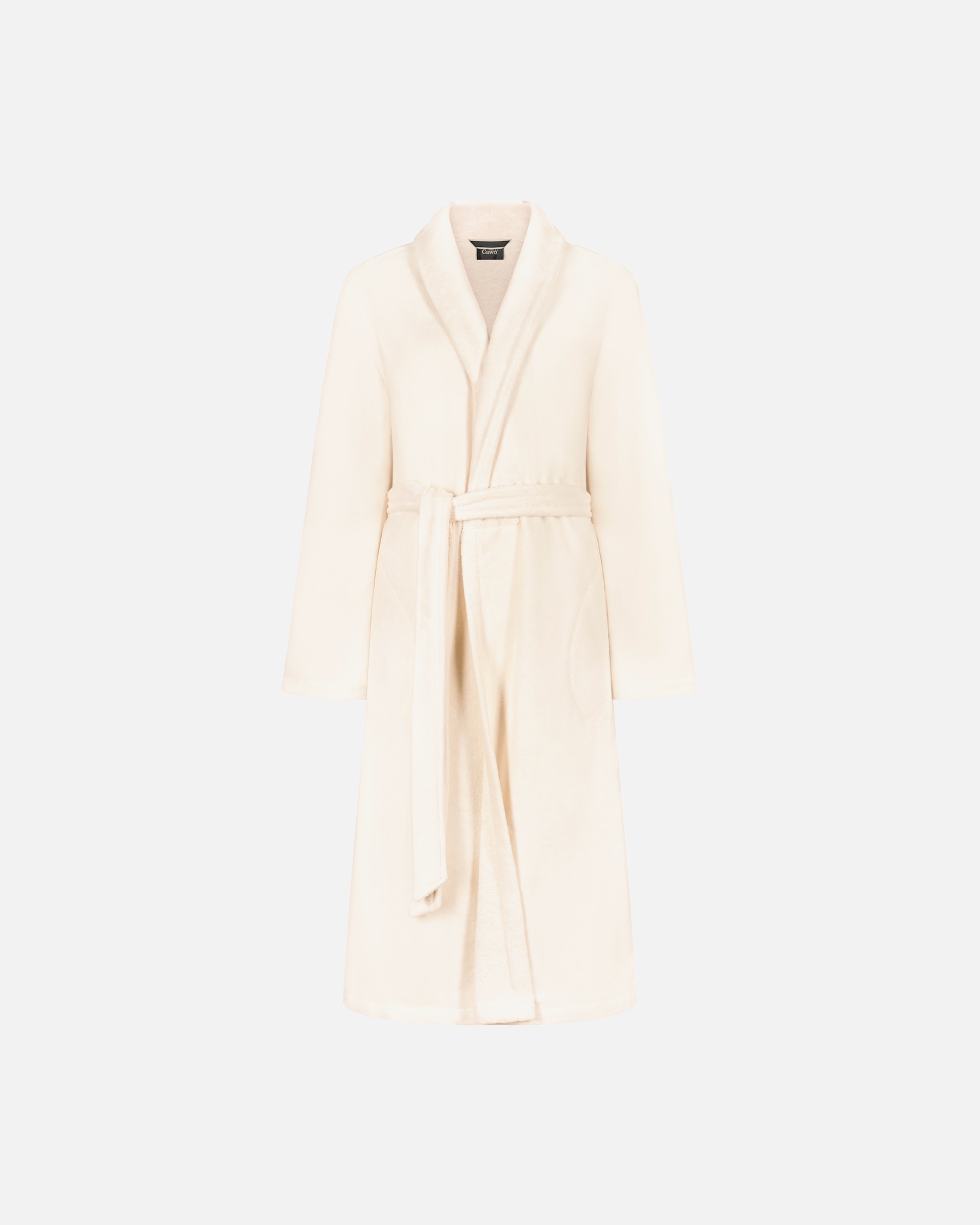 Bademantel für Unisex Cawö Cawö Bademäntel Damen Schalkragen 836 champagner - 33 XL