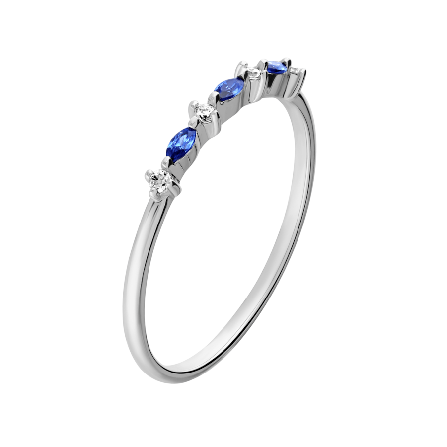 Lucardi Ring 925 Silber - Silberfarbig 52mm Damen