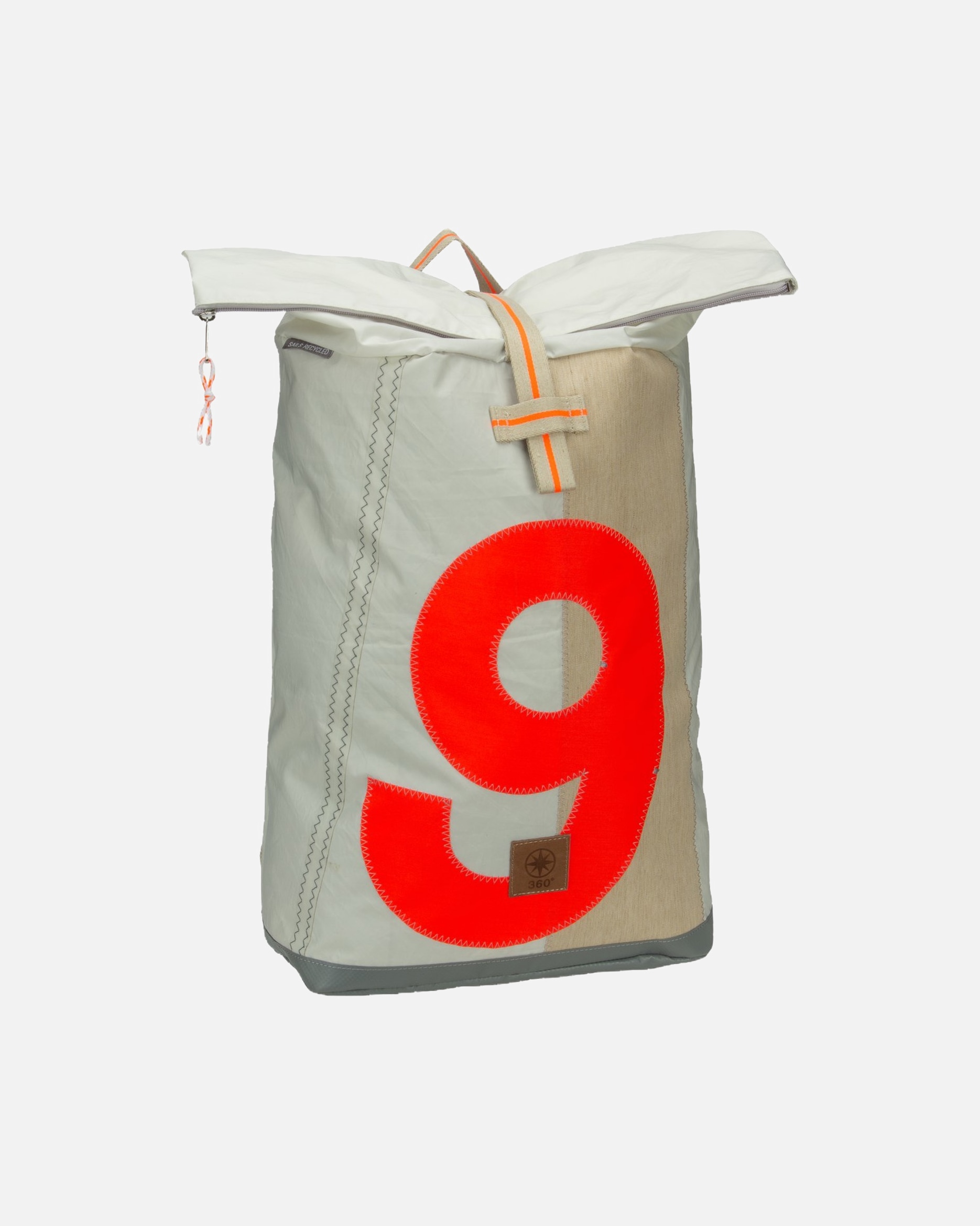 Rucksack für Unisex 360Grad Rucksack Tide Weiss/Sand/Zahl Orange