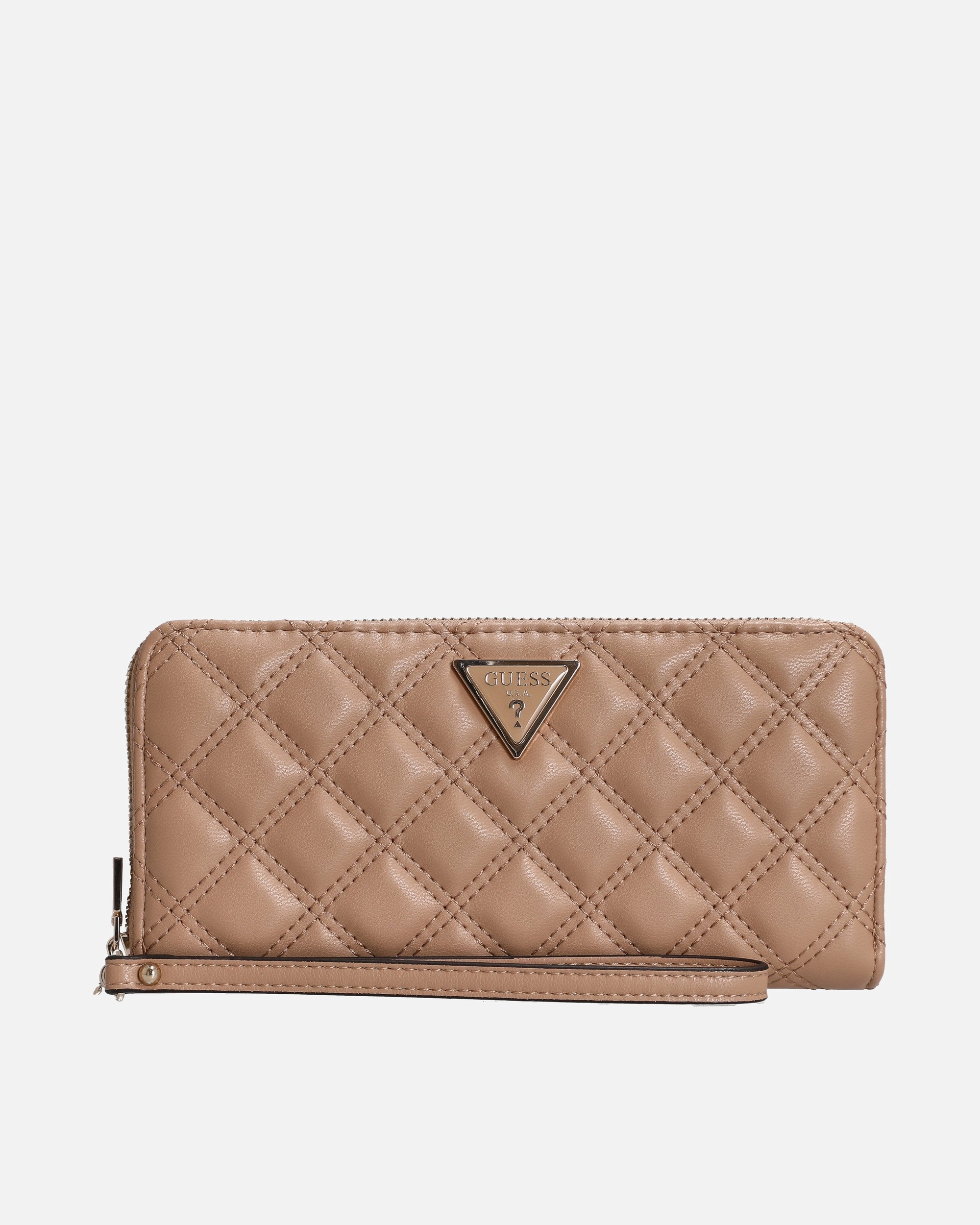 Portemonnaie für Weiblich Guess Giully II SLG Zip Around L - Geldbörse 12cc 20.5 cm beige