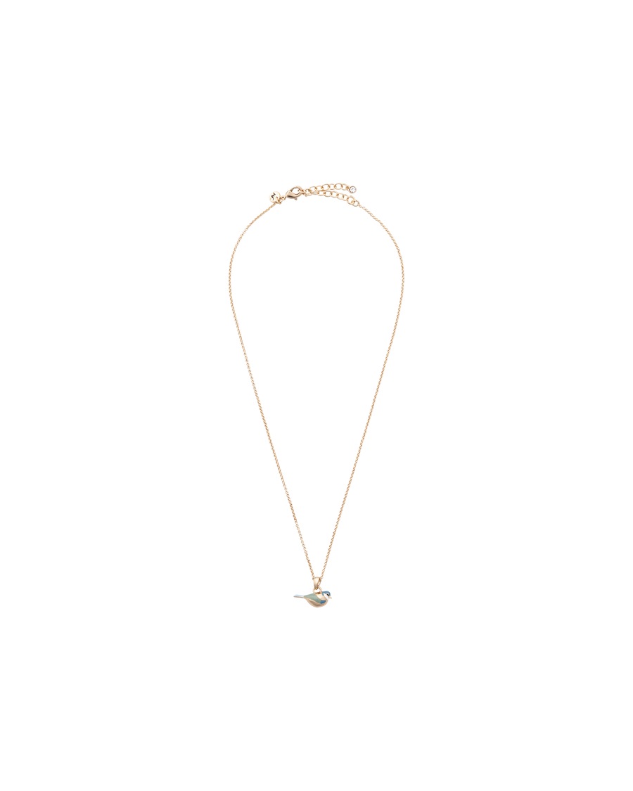 A&C Oslo – Nordic Design Jewellery Kette Mit Anhänger 'Blue Tit' gold Damen