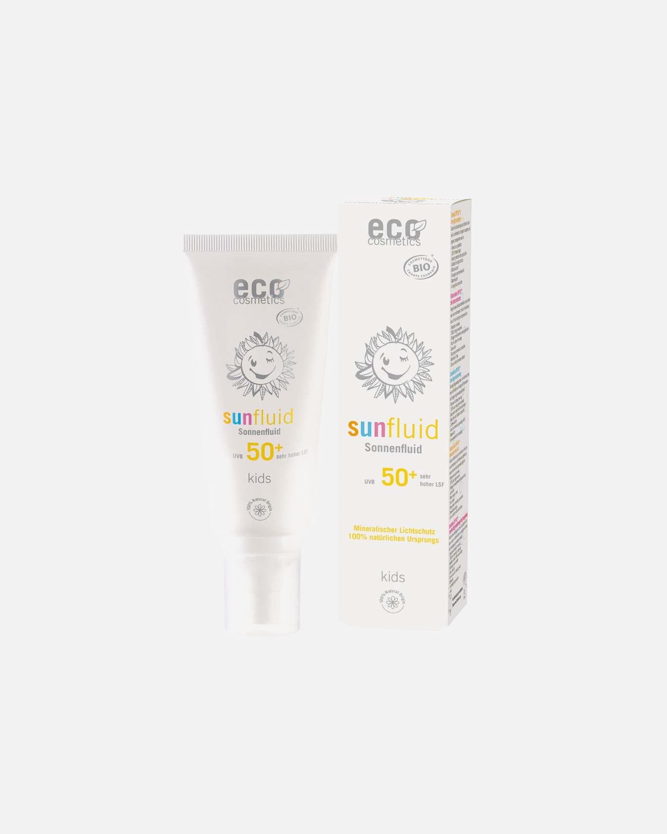 Sonnencreme für Unisex Eco Cosmetics Sonnenfluid - LSF50+ Kids 100 ml