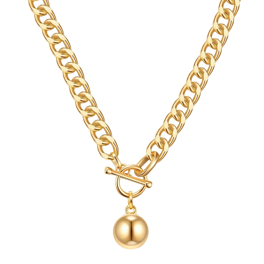 Lulu & Jane Halskette Metall-Legierung in Gelbgold 52,0 cm Damen