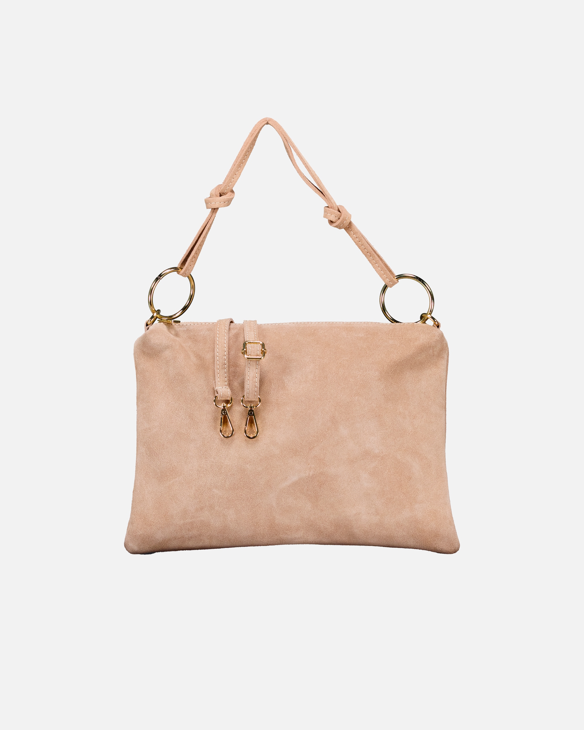 Umhängetasche für Weiblich Hausfelder Manufaktur Umhängetasche Velours Beige