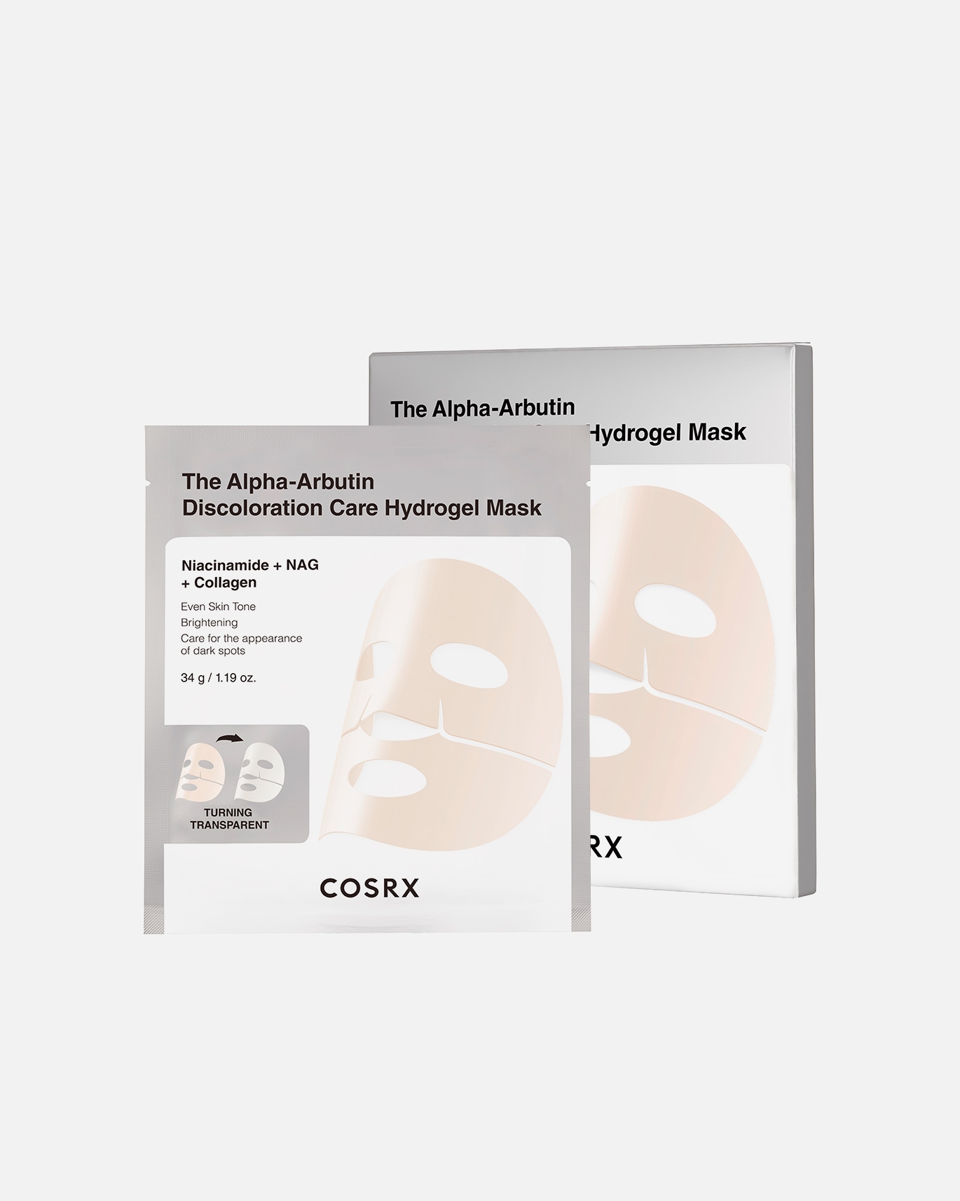 Tuchmaske für Unisex Cosrx Default Brand Line The Alpha-Arbutin Discoloration Care Hydrogel Mask 3er Pack 3 Stück