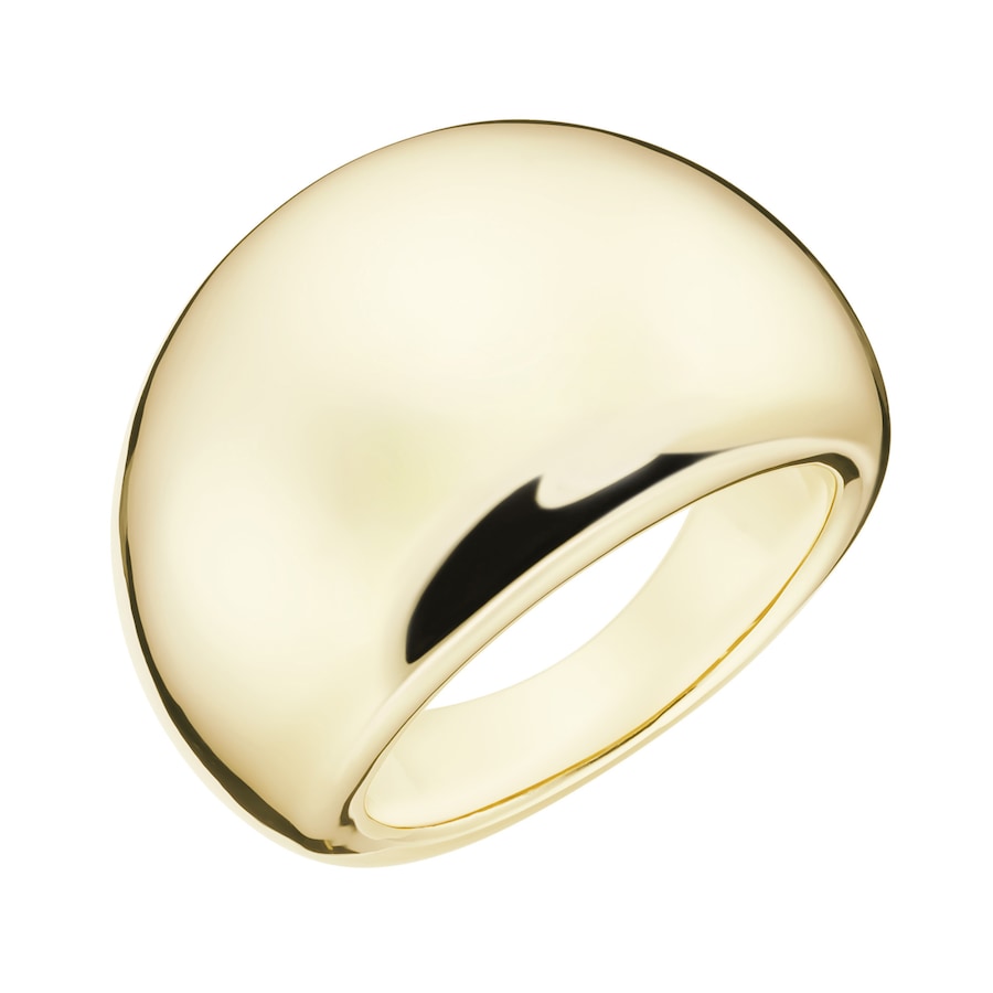 Giorgio Martello Milano Ring in gewölbter Form, vergoldet, Silber 925 60 Gold
