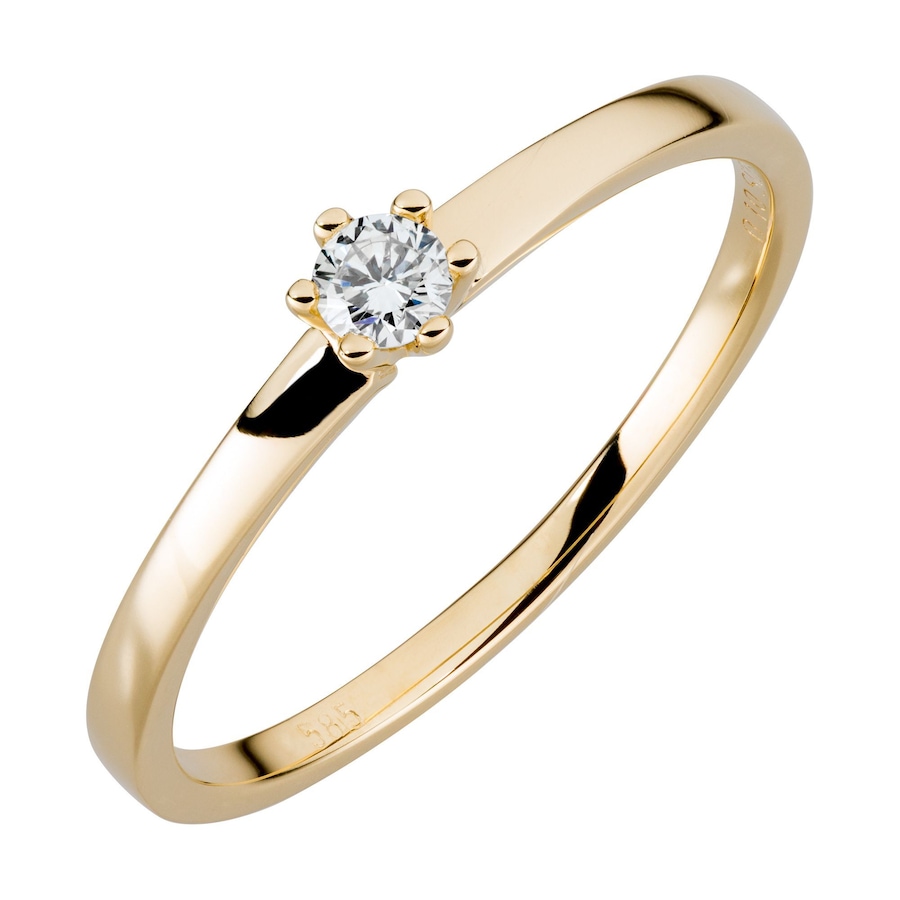 Orolino Ring 585/- Gold Brillant weiß 0,10ct. 058 (18,5) Damen
