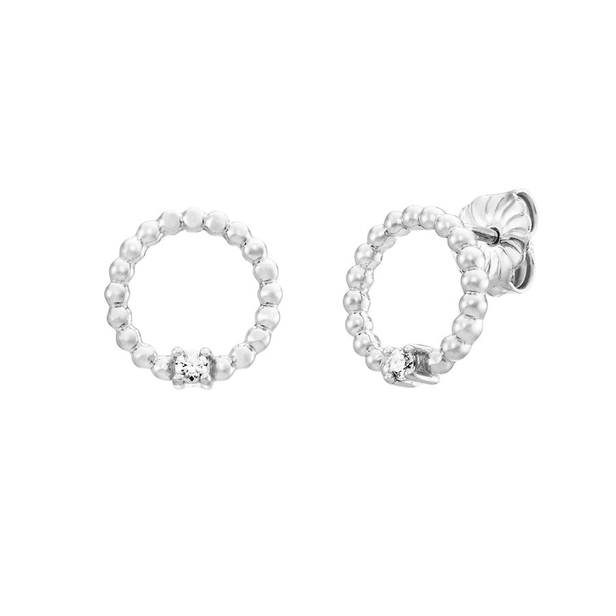 Julie Julsen Ohrstecker 925/- Sterling Silber Zirkonia weiß Weiss Damen