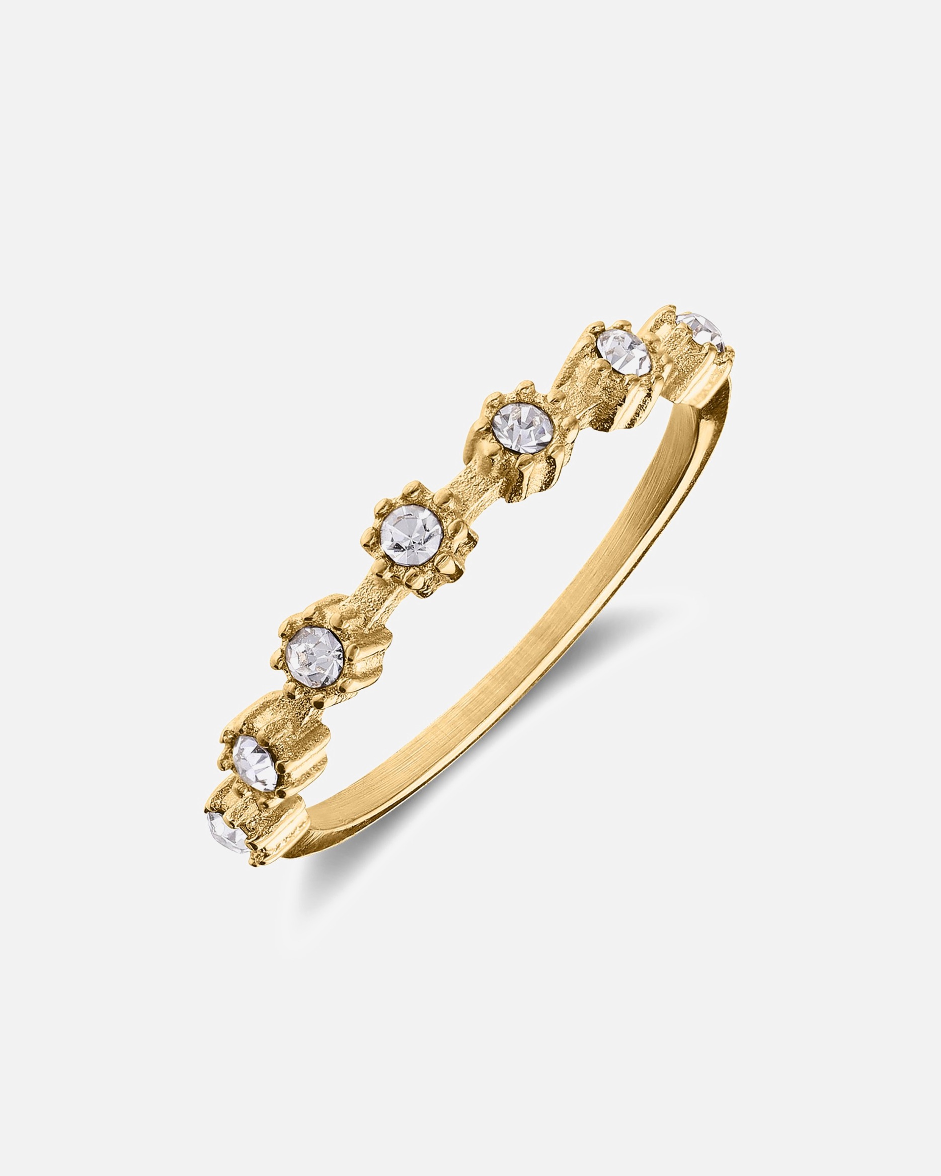 Ring für Weiblich Lucardi Ring Stahl - Gelbgold legiert 47mm