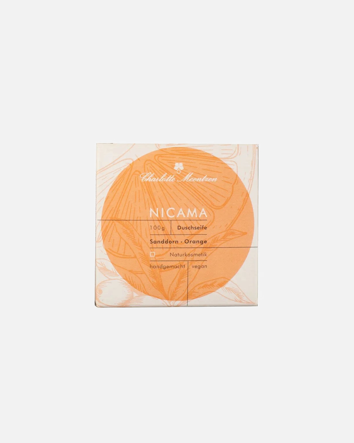 Reinigungscreme für Unisex Charlotte Meentzen Nicama Duschseife Sanddorn-Orange Charlotte Meentzen