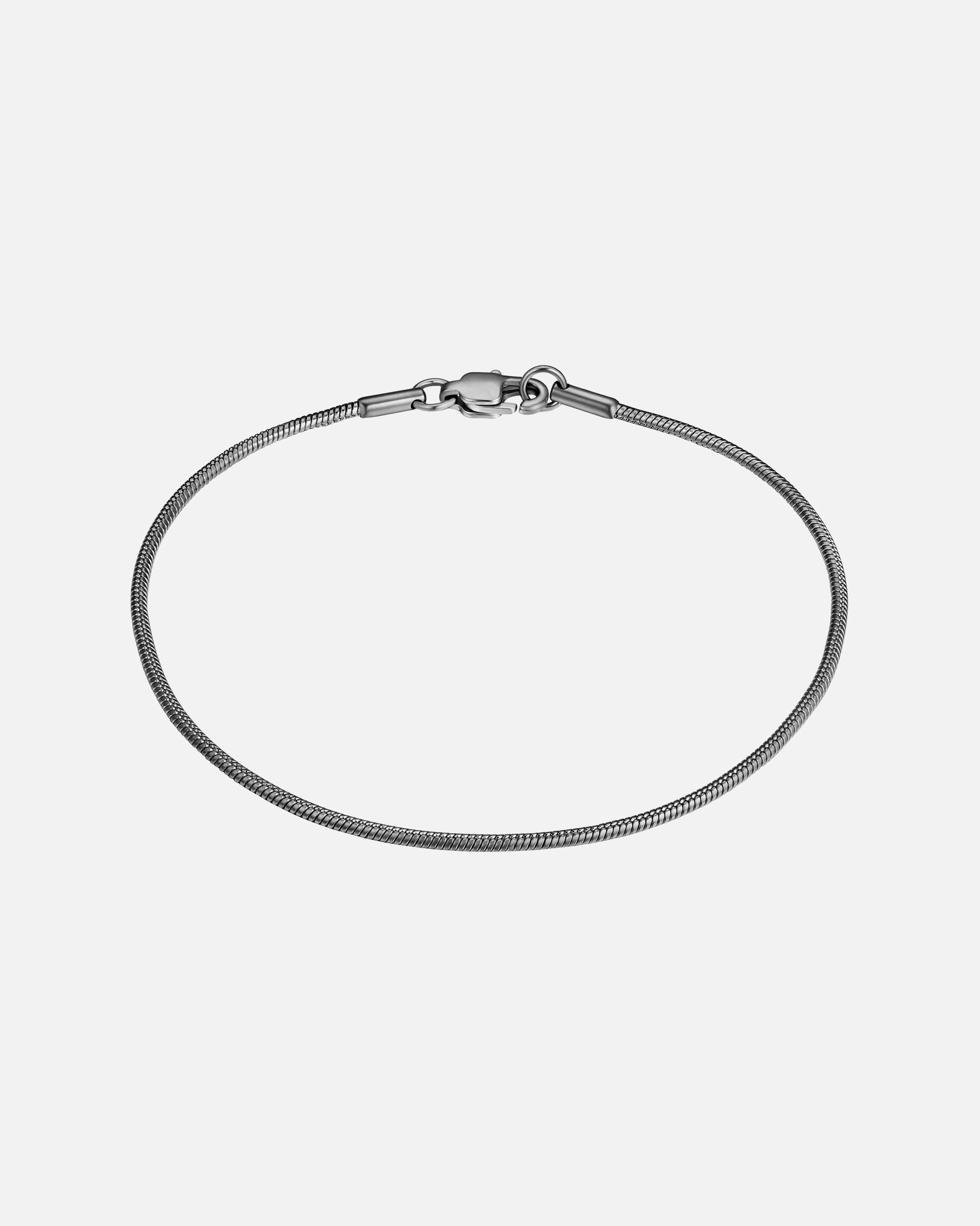 Armband für Männlich True Rebels Armband aus Edelstahl in Gunmetal 21 cm