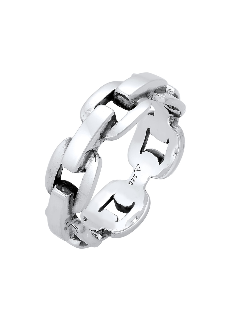 KUZZOI Herren Anker Kettenring Trend 925 Silber 62