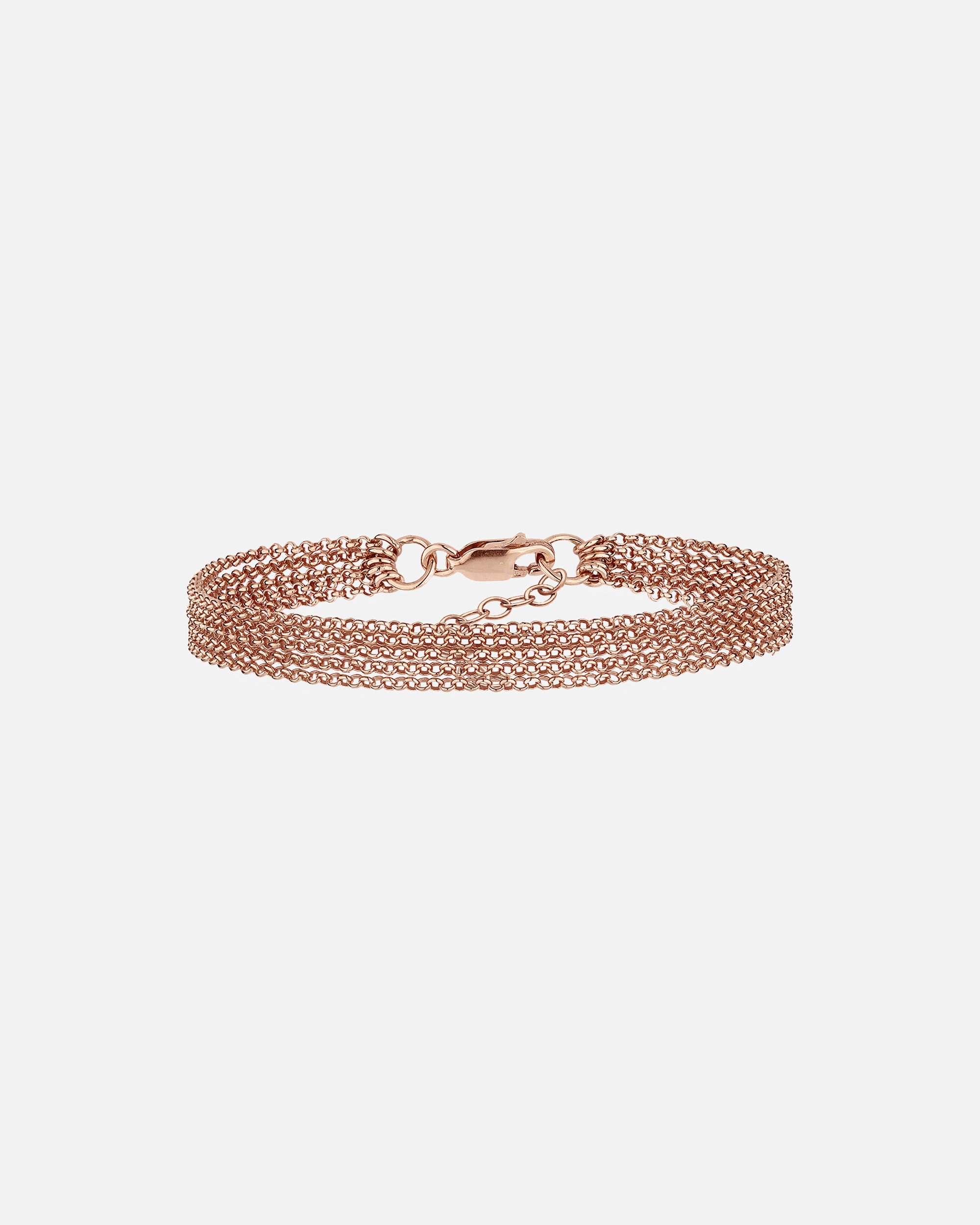 Armband für Weiblich Elli 5-Lagig Basic Ketten Modern 925 Sterling Silber 20