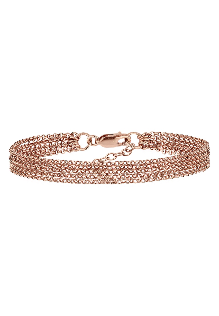 Elli 5-Lagig Basic Ketten Modern 925 Sterling Silber 16 Damen
