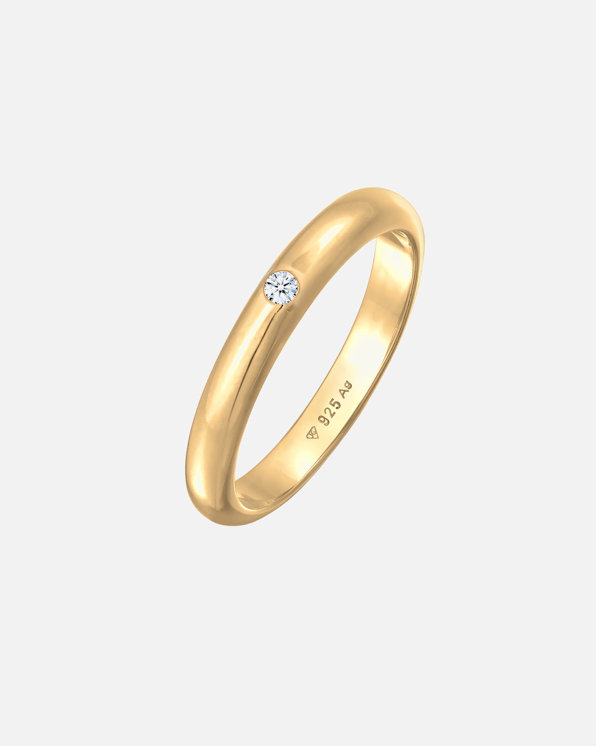 Ring für Weiblich Elli DIAMONDS 925 Sterling Silber Diamant ct 0.03 Verlobungsring 54