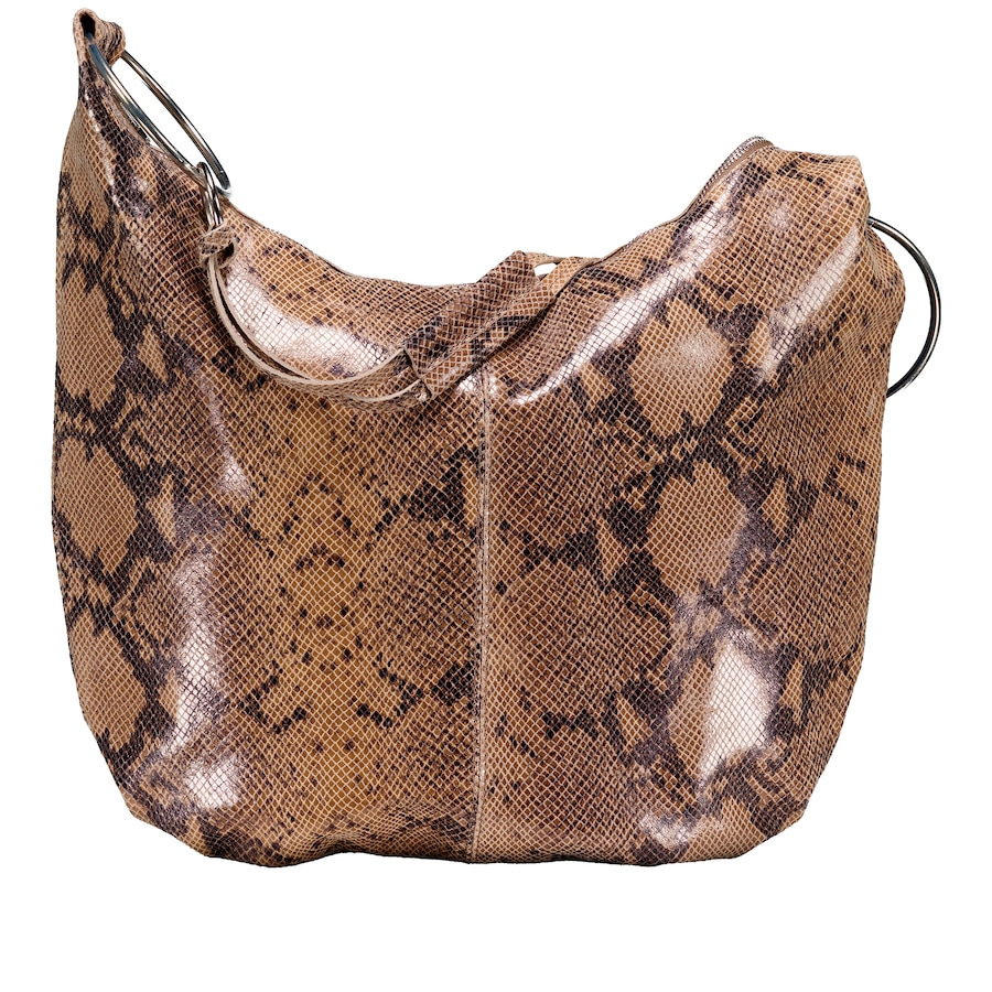 Hausfelder Manufaktur Beuteltasche Snake Hellbraun Damen