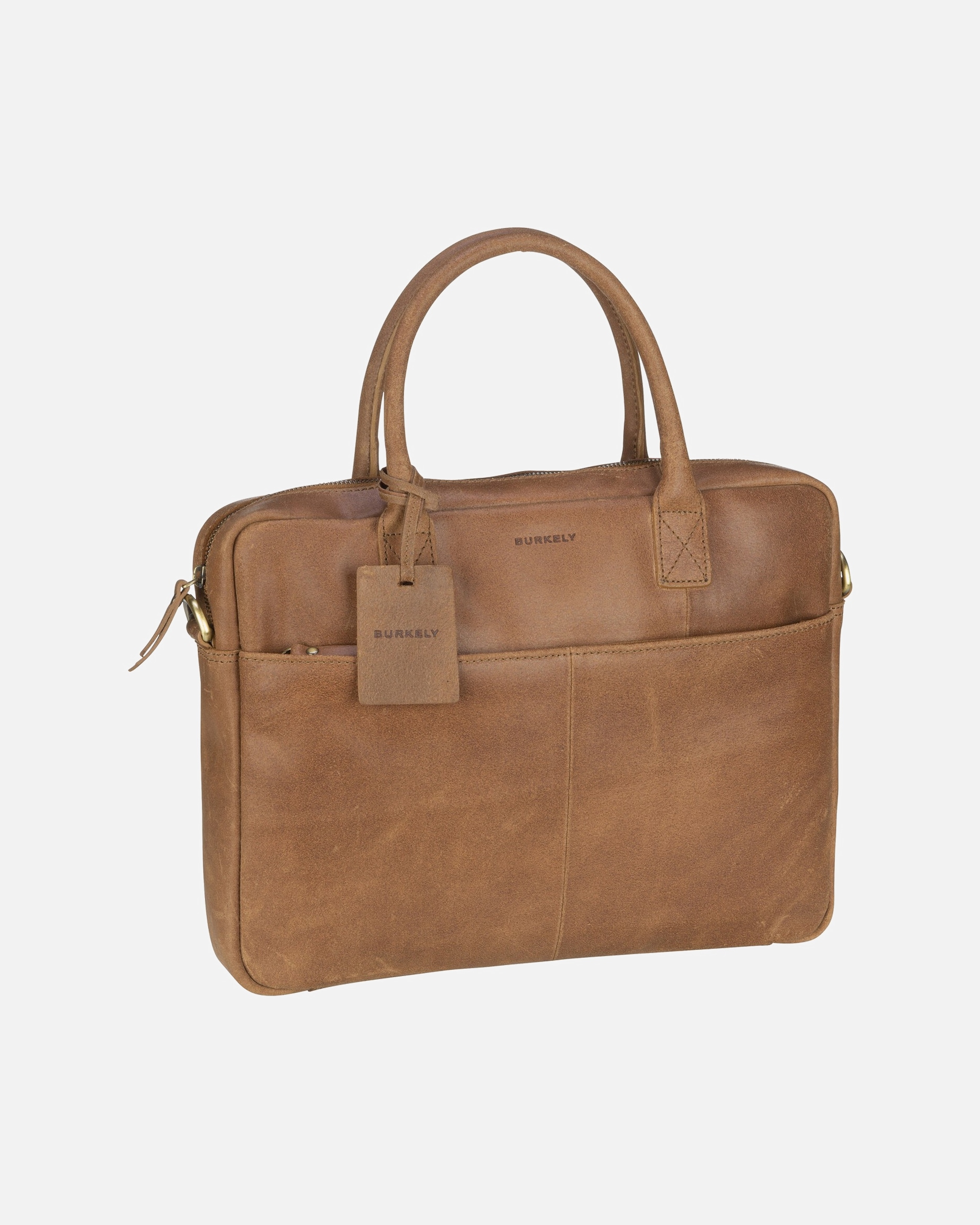 Laptoptasche für Unisex Burkely Aktentasche Vintage Jake Worker 13'' Cognac