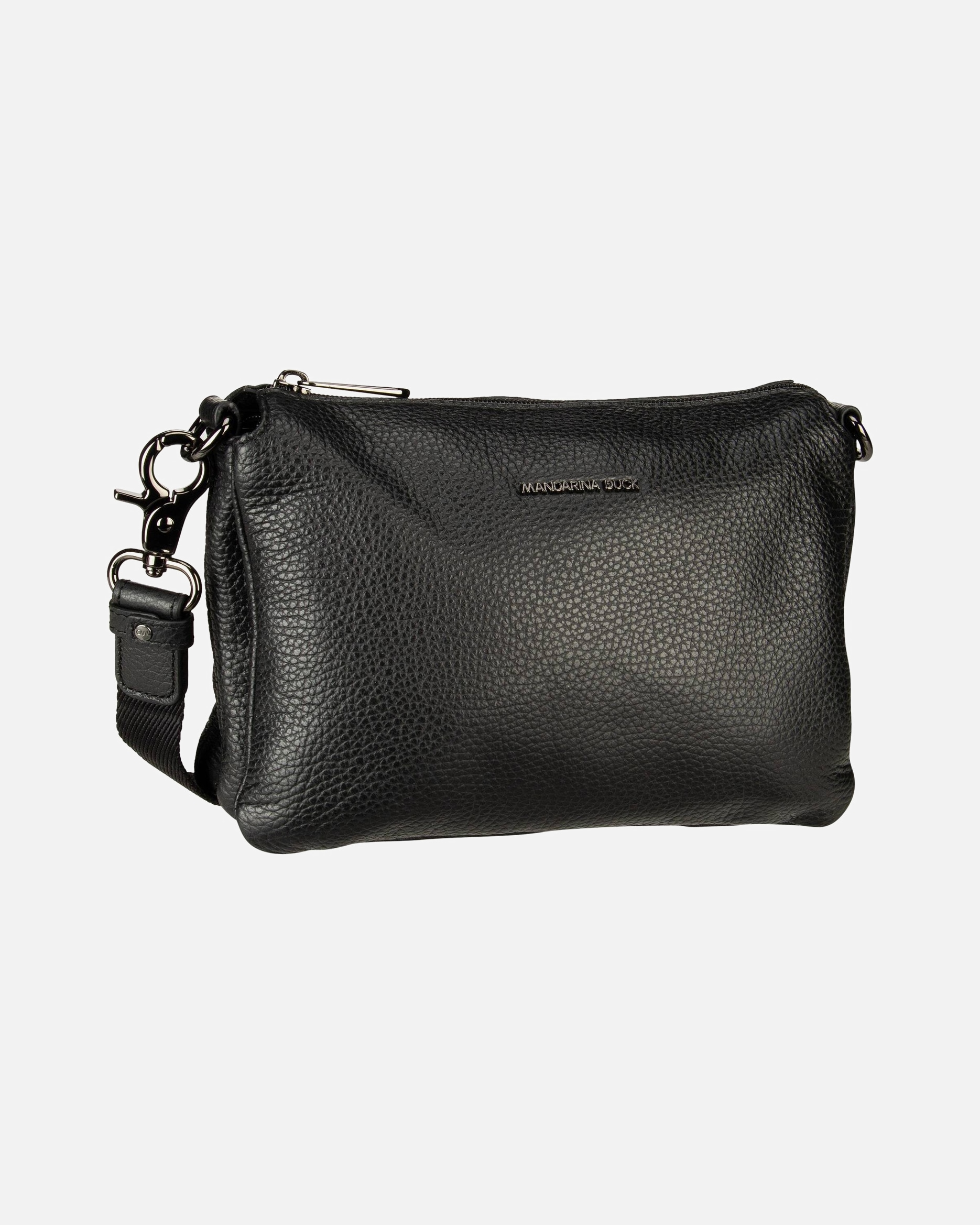 Umhängetasche für Weiblich Mandarina Duck Umhängetasche Mellow Leather Pochette FZT82 Nero