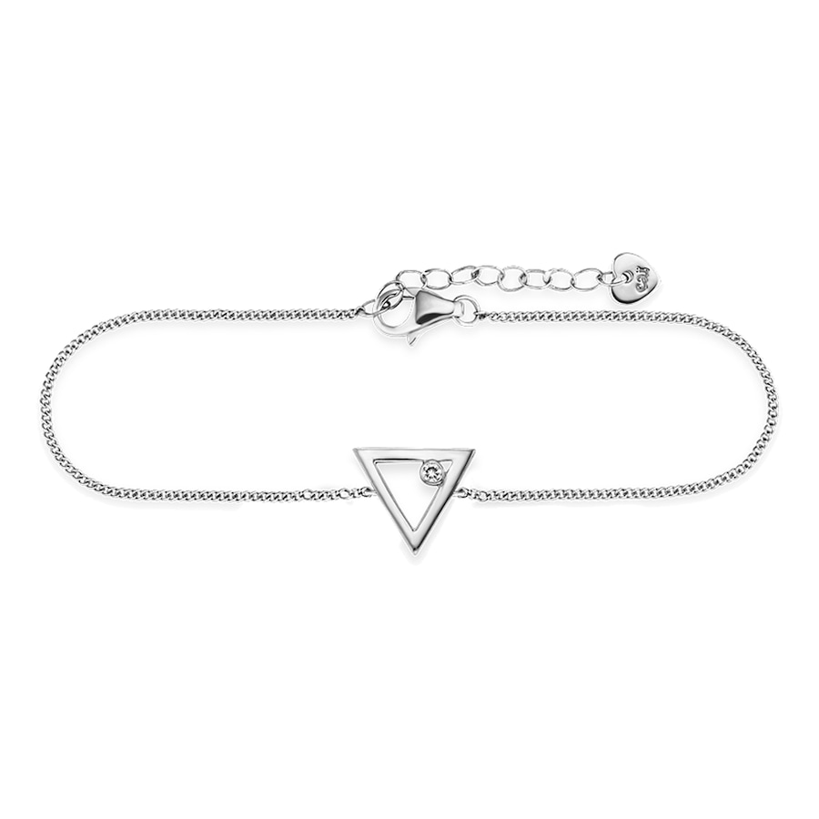 caï Armband 925/- Sterling Silber Zirkonia 16+3cm Damen