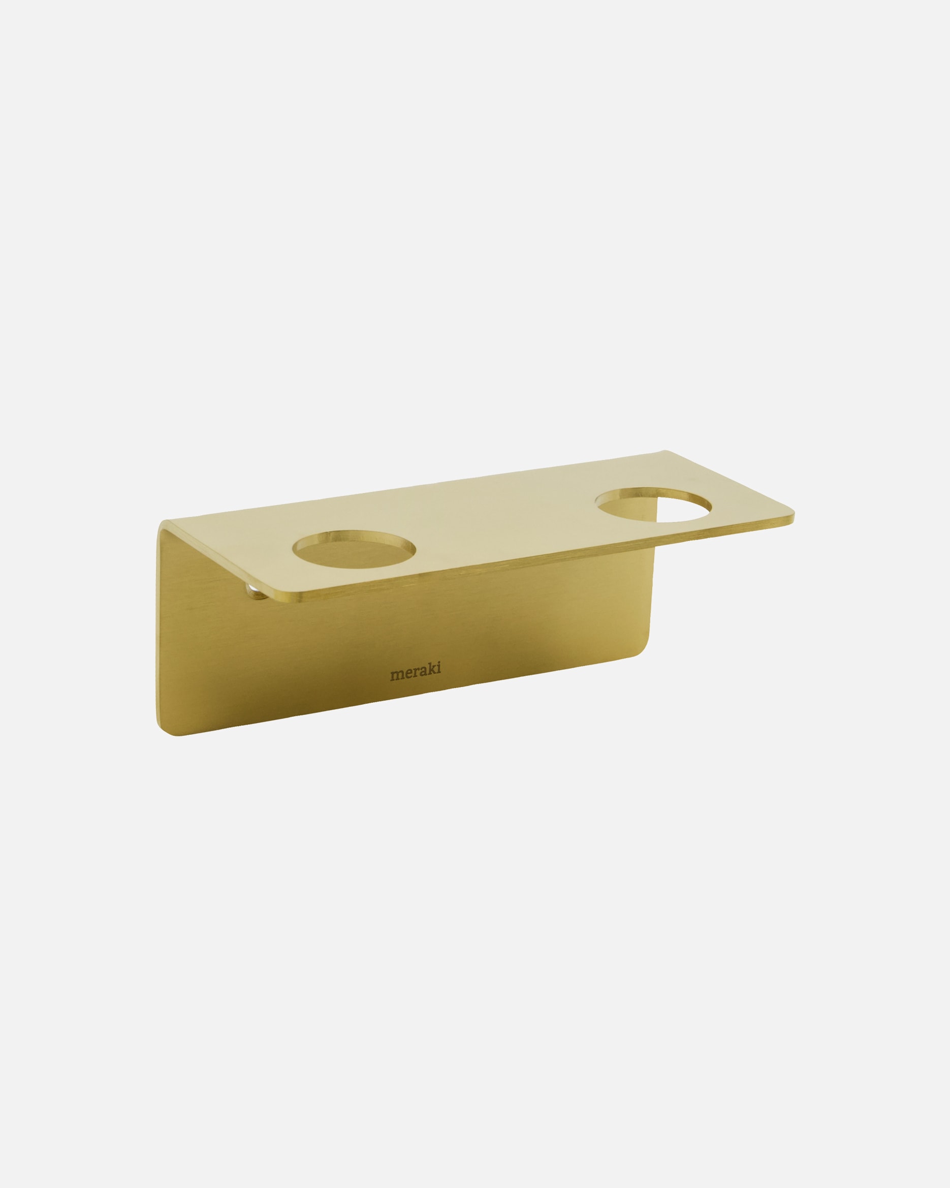 Bad-Accessoire für Unisex Meraki Default Brand Line Wandhalterung 'MK' Brushed brass finish