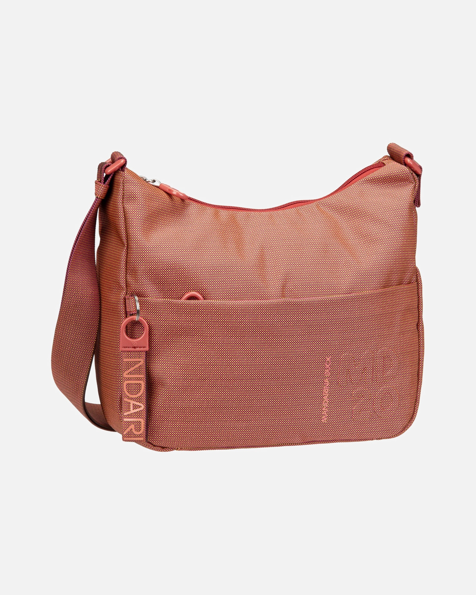 Umhängetasche für Weiblich Mandarina Duck Handtasche MD20 Medium Hobo QMT37 Pecan Nut