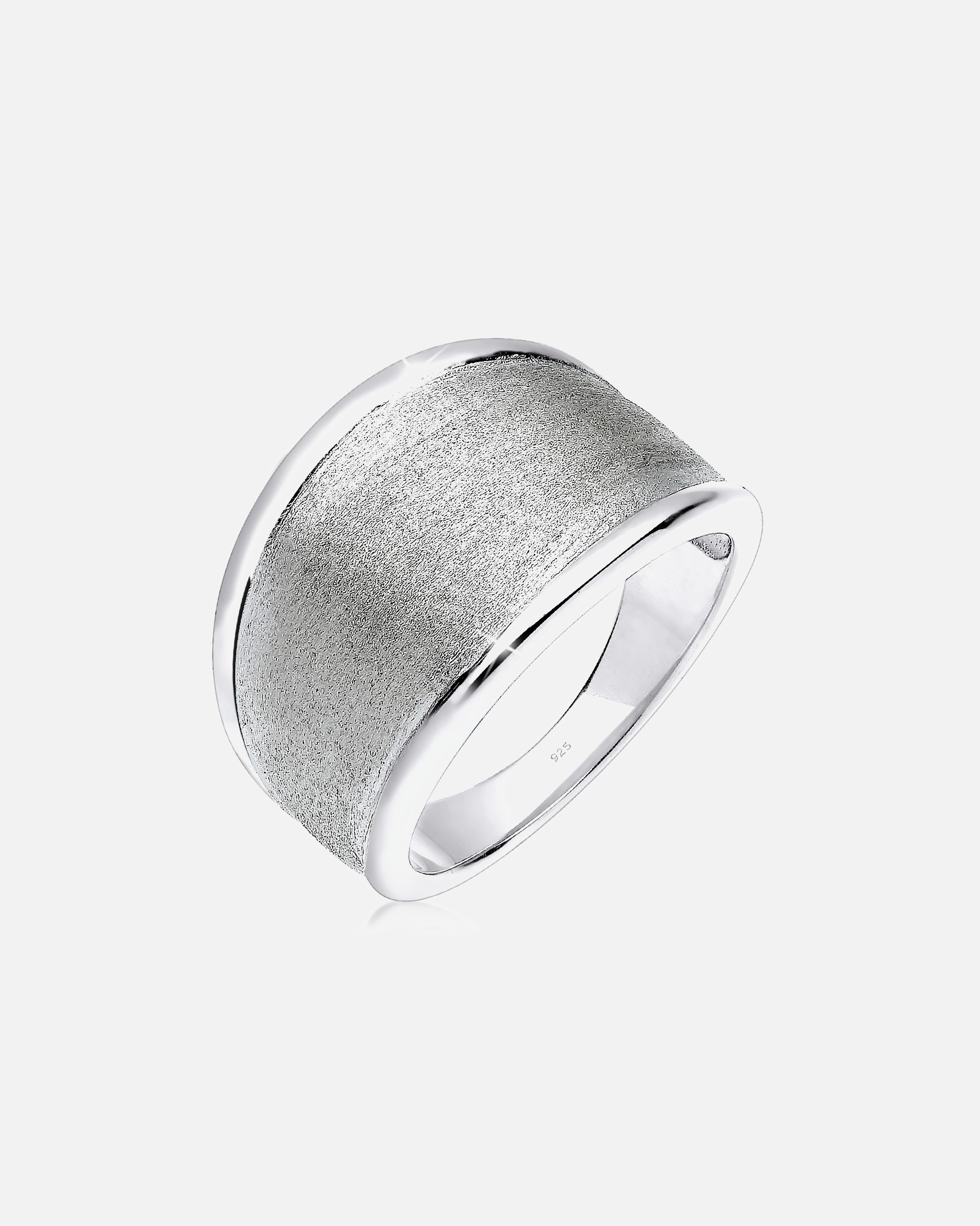 Ring für Weiblich Elli Basic Matt Trend Silber 925 Sterling Silber 52