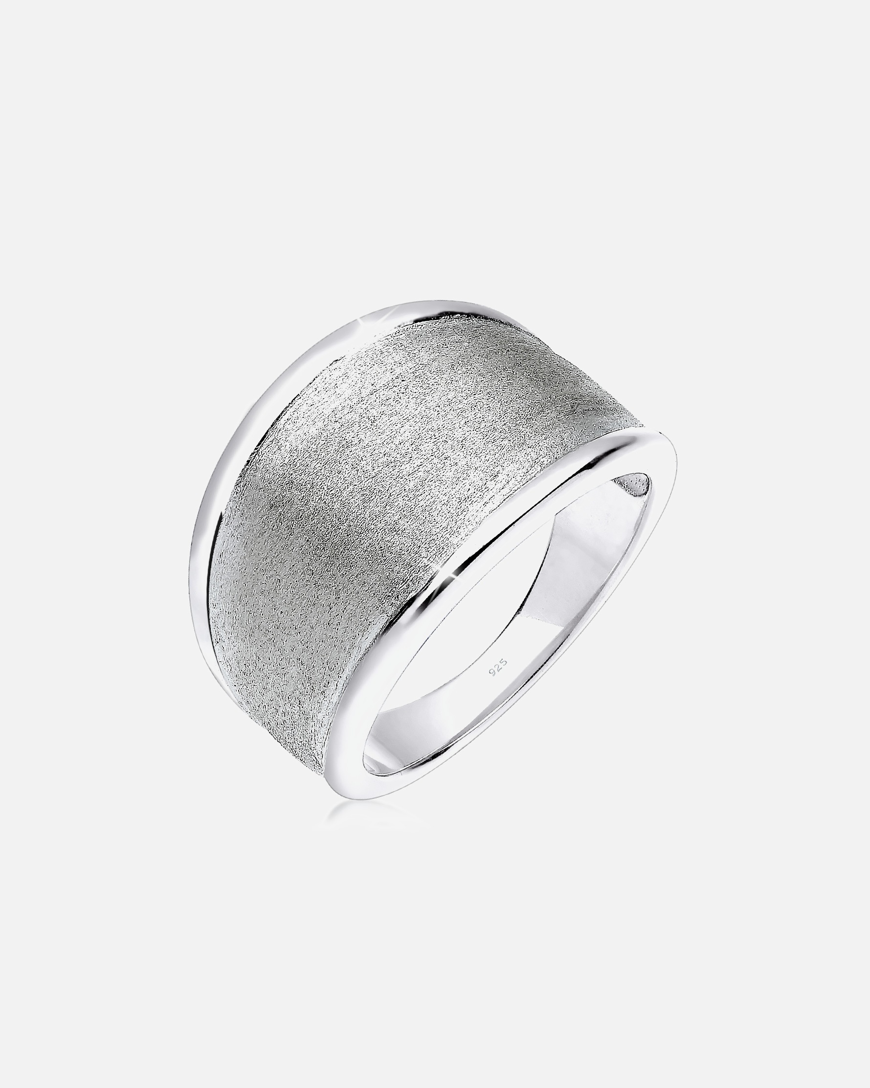 Ring für Weiblich Elli Basic Matt Trend Silber 925 Sterling Silber 54