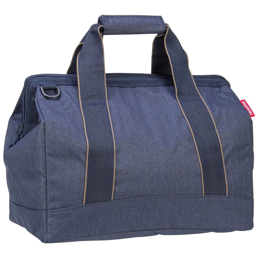 Reisenthel Sporttasche allrounder M Herringbone Dark Blue Schwarz