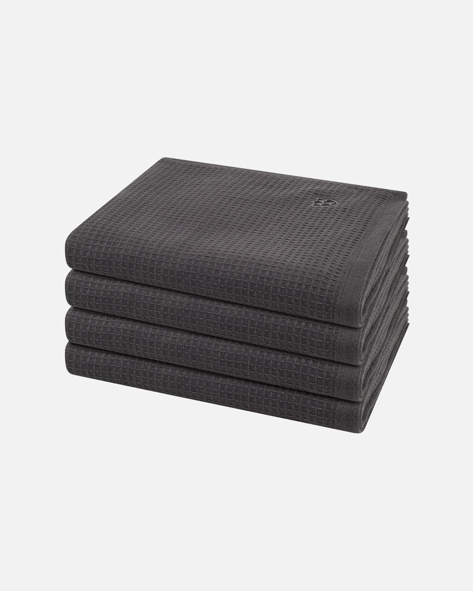 Handtuch für Unisex ROSS Handtuch-Set Pique (4er Set) Anthrazit