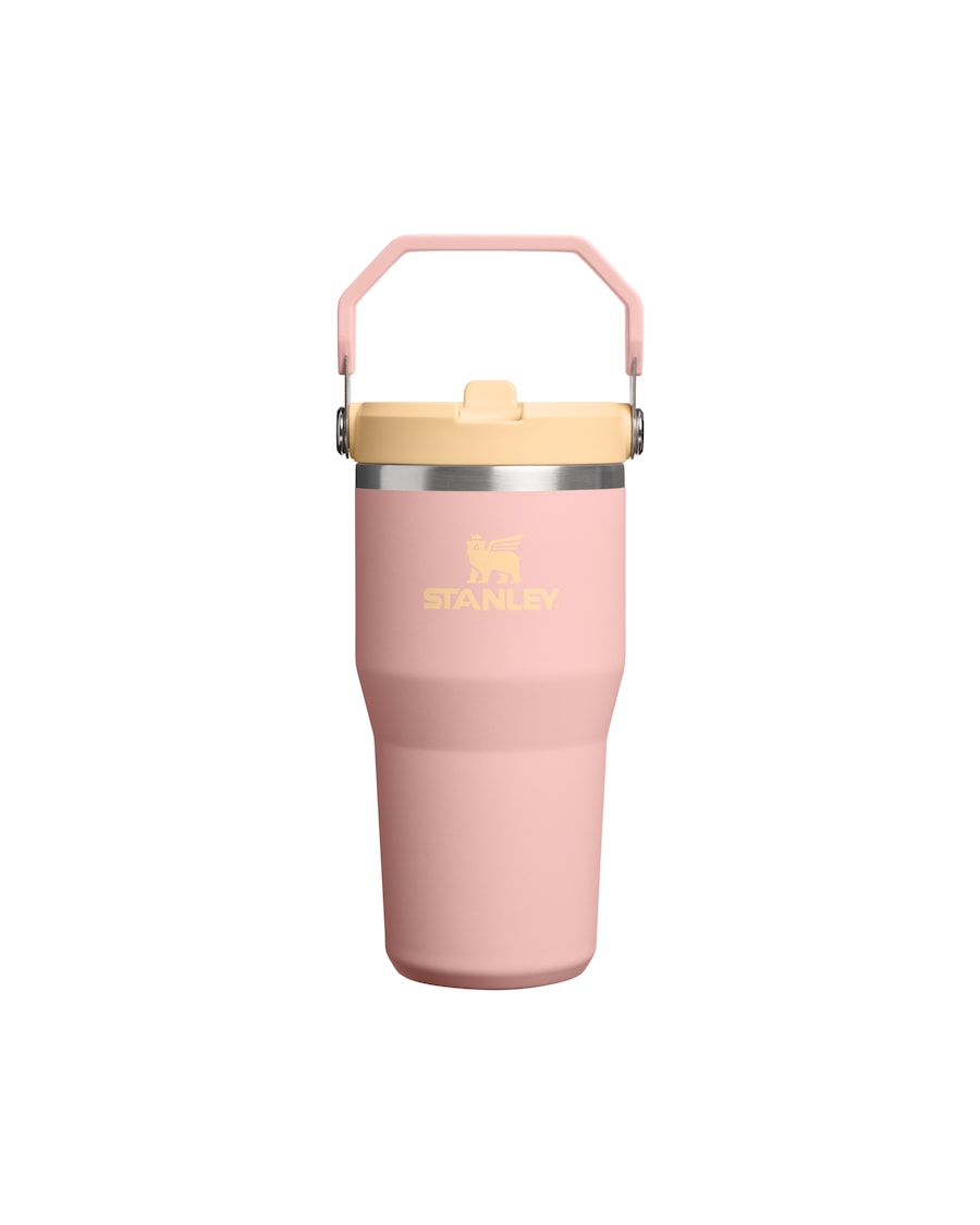 Stanley 1913 Thermobecher - 0,89L ICEFLOW FLIP STRAW BOTTLE 2.0 Peach Rose Silber