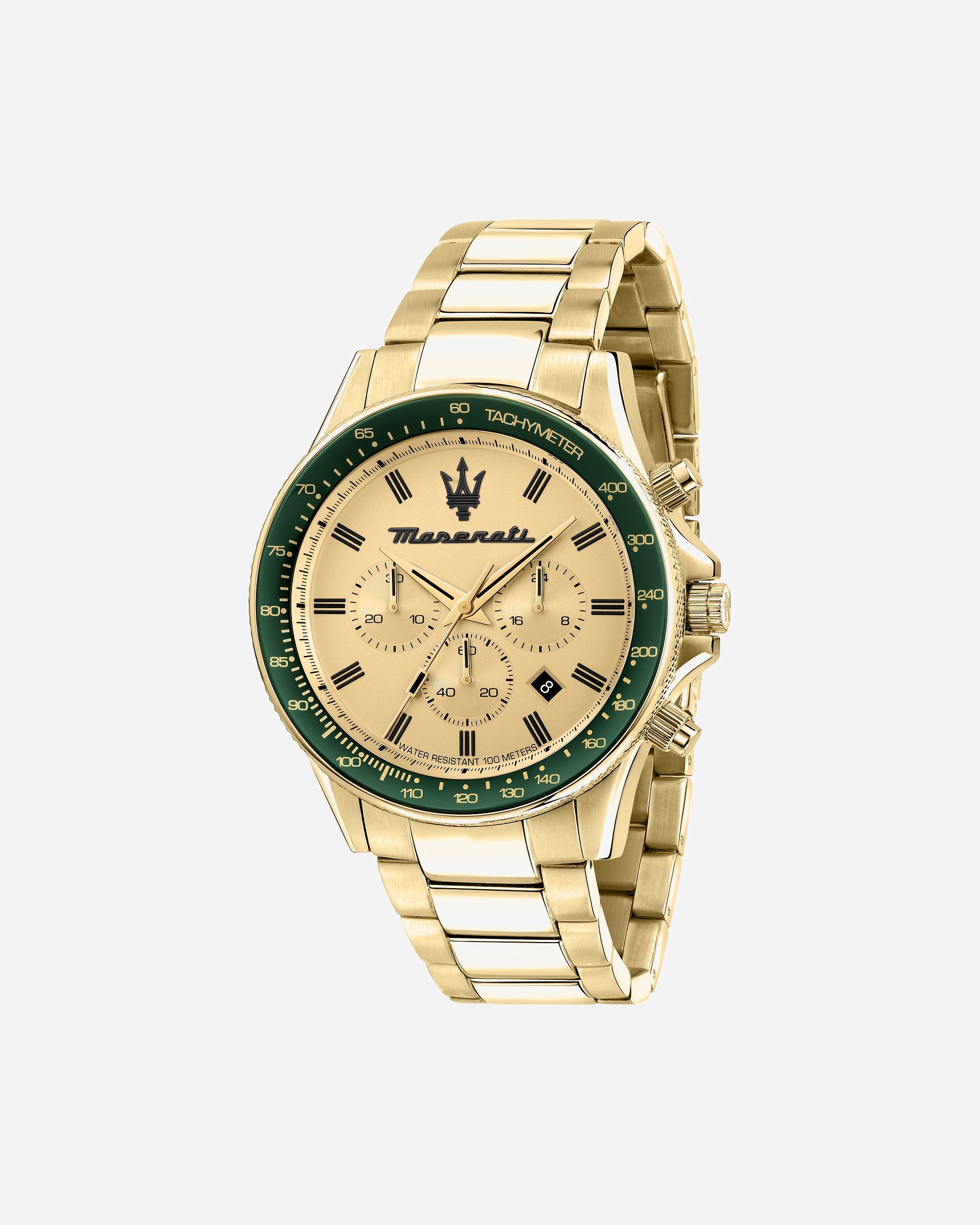 Uhr für Männlich Maserati Chronograph Edelstahl gold