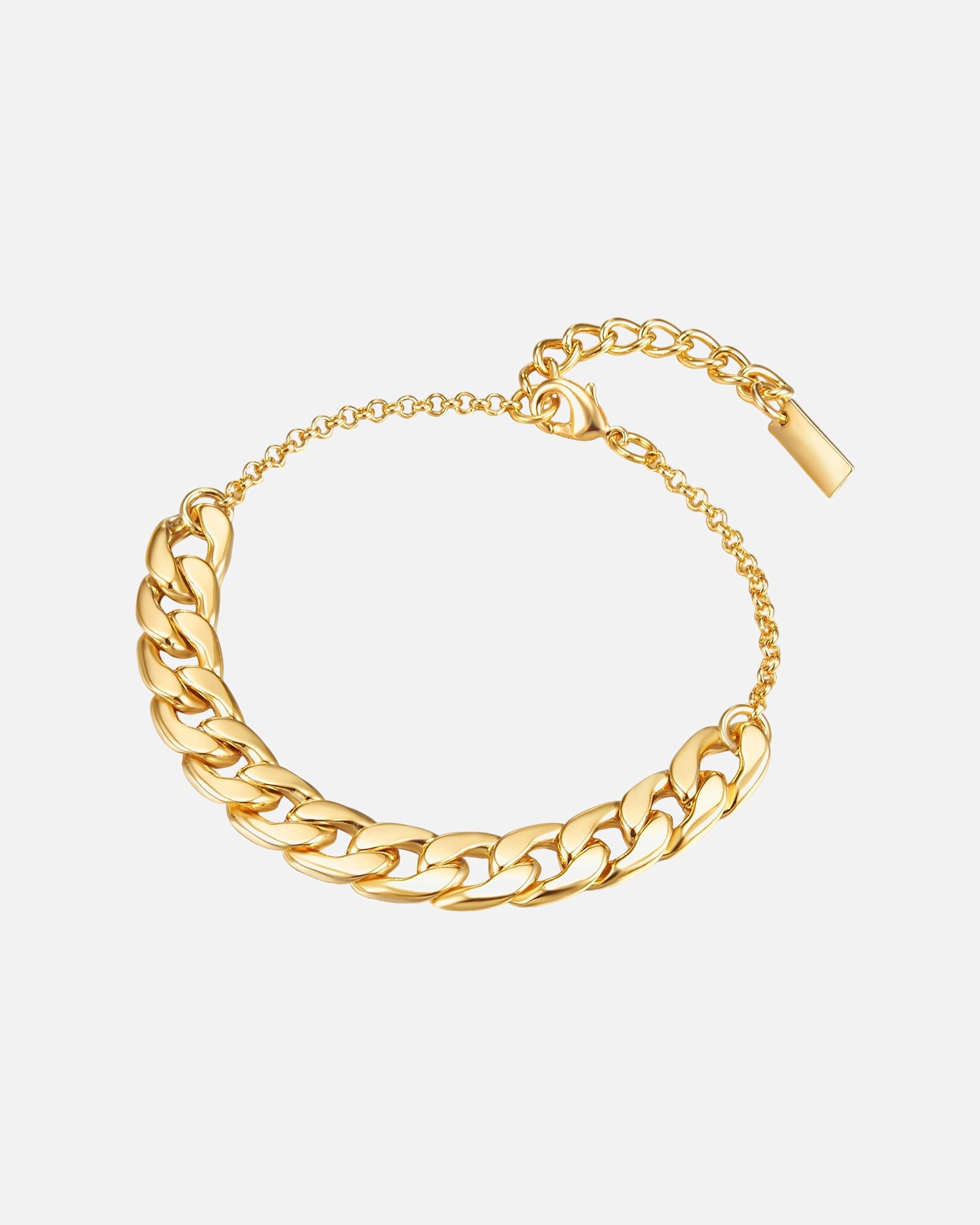 Armband für Weiblich Lulu & Jane Armband aus Metall in Gelbgold 21,5 cm Basislänge + 4,0 cm Verlängerung