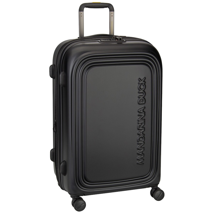Mandarina Duck Trolley Logoduck + Medium Exp Black Schwarz