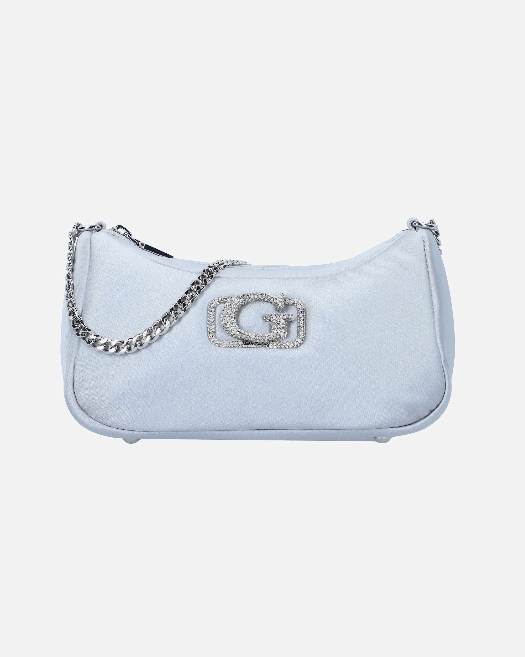 Clutch für Weiblich Guess Prue Schultertasche silver