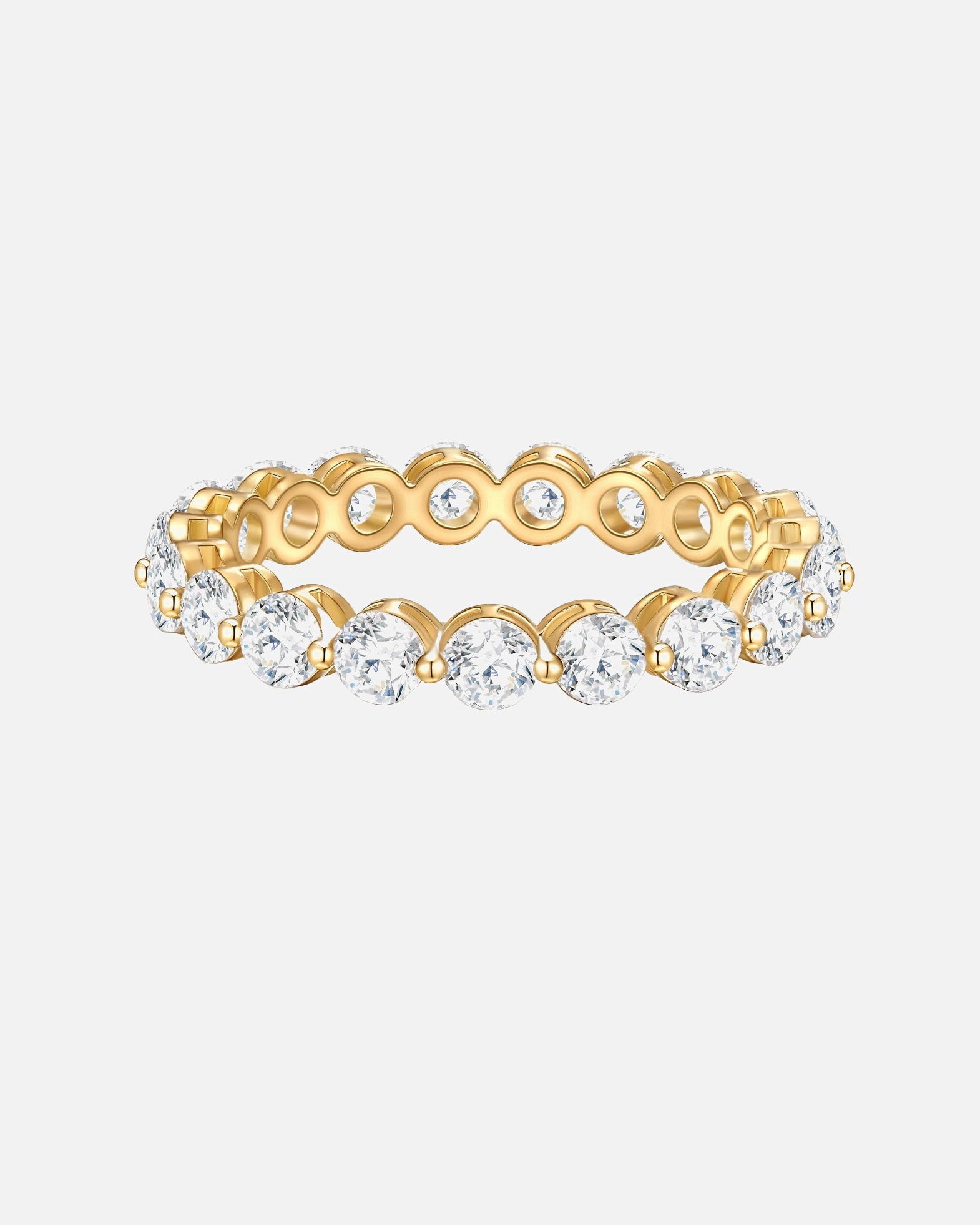 Ring für Weiblich Yokoamii Ring Metall-Legierung Glaskristall in Gelbgold 50