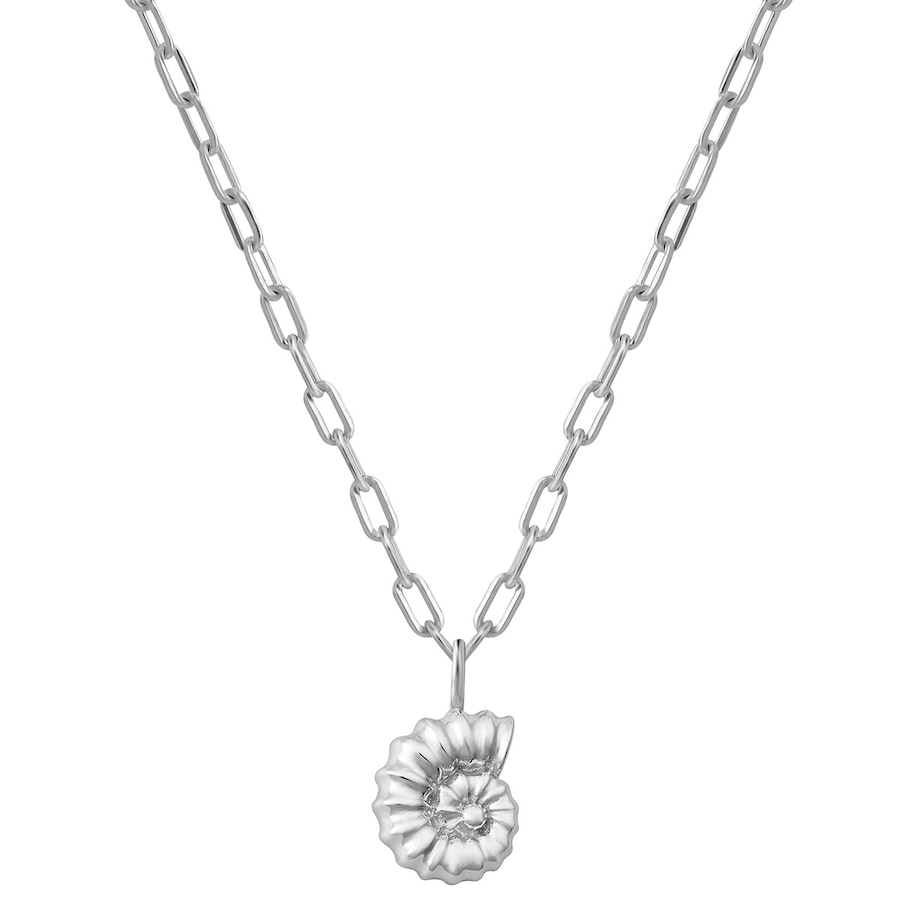 Glanzstücke München Halskette Muschel aus Sterling Silber in silber 40,0 cm Basiskette + 5,0 Verlängerung Damen