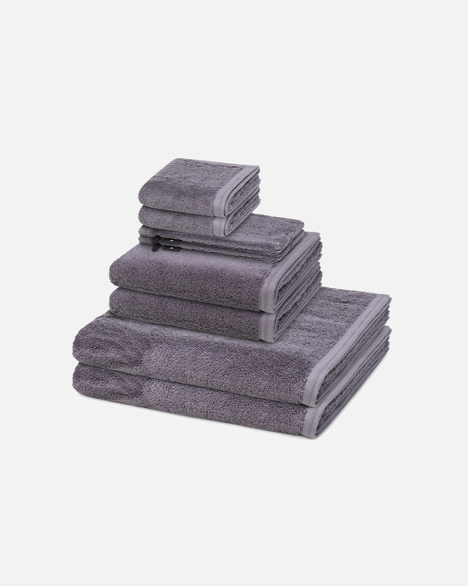 Handtuch für Unisex Vossen Vegan Life 8-teilig Handtuch-Set Dunkelgrau