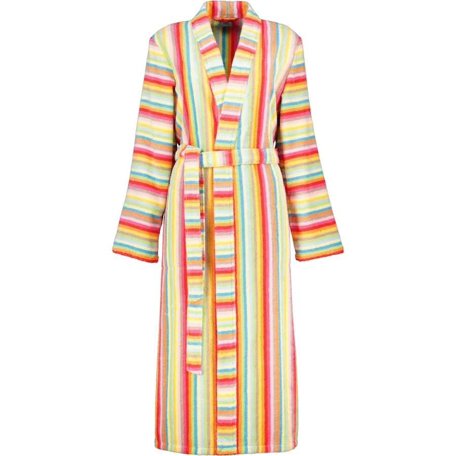 Cawö Bademäntel Damen Kimono Life Style 7080 multicolor - 25 S Weiss