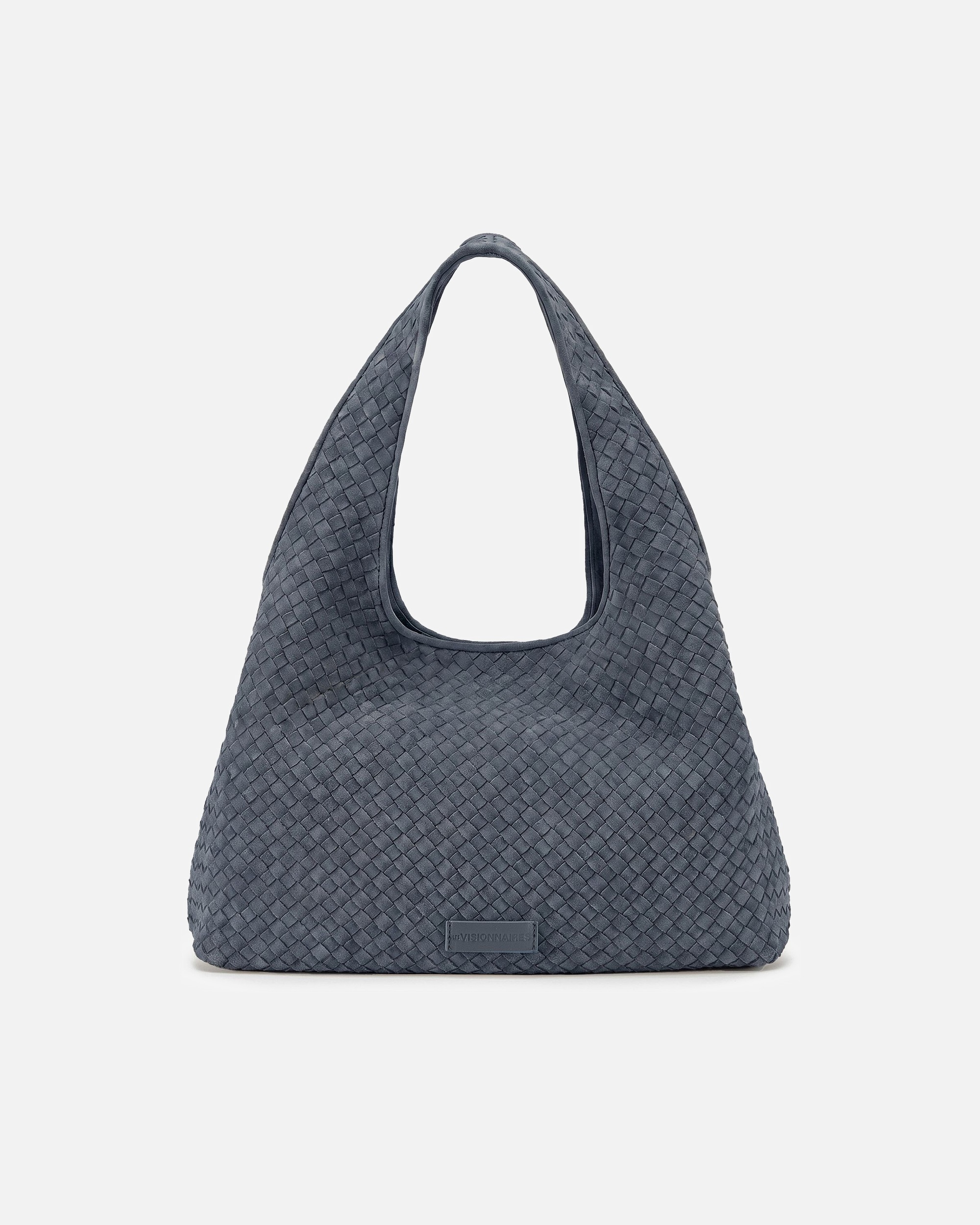 Tasche für Weiblich LES VISIONNAIRES Default Brand Line Paz Weave Schultertasche asphalte