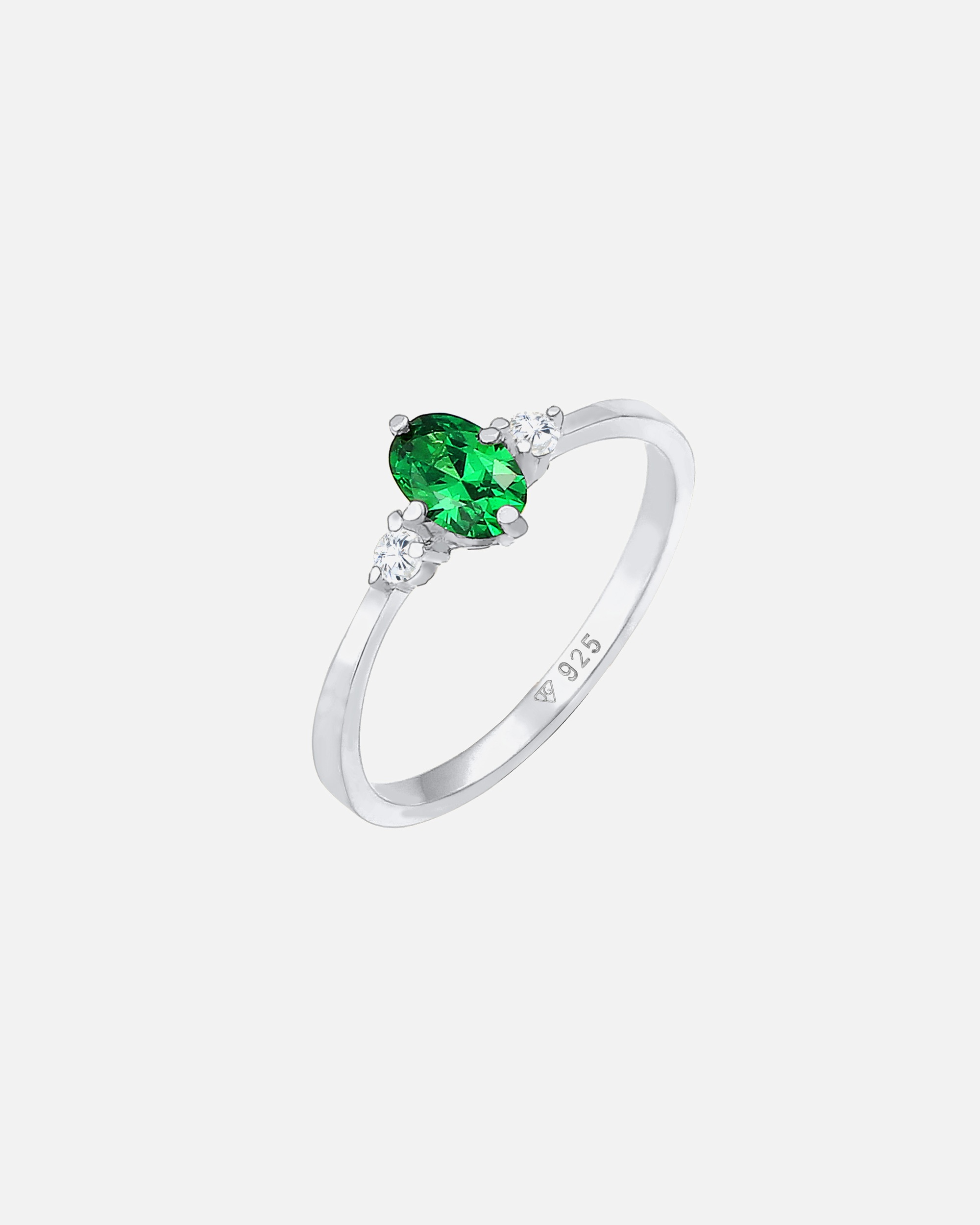 Ring für Weiblich Elli Bandring Verlobung Zirkonia Kristalle 925 Silber 52