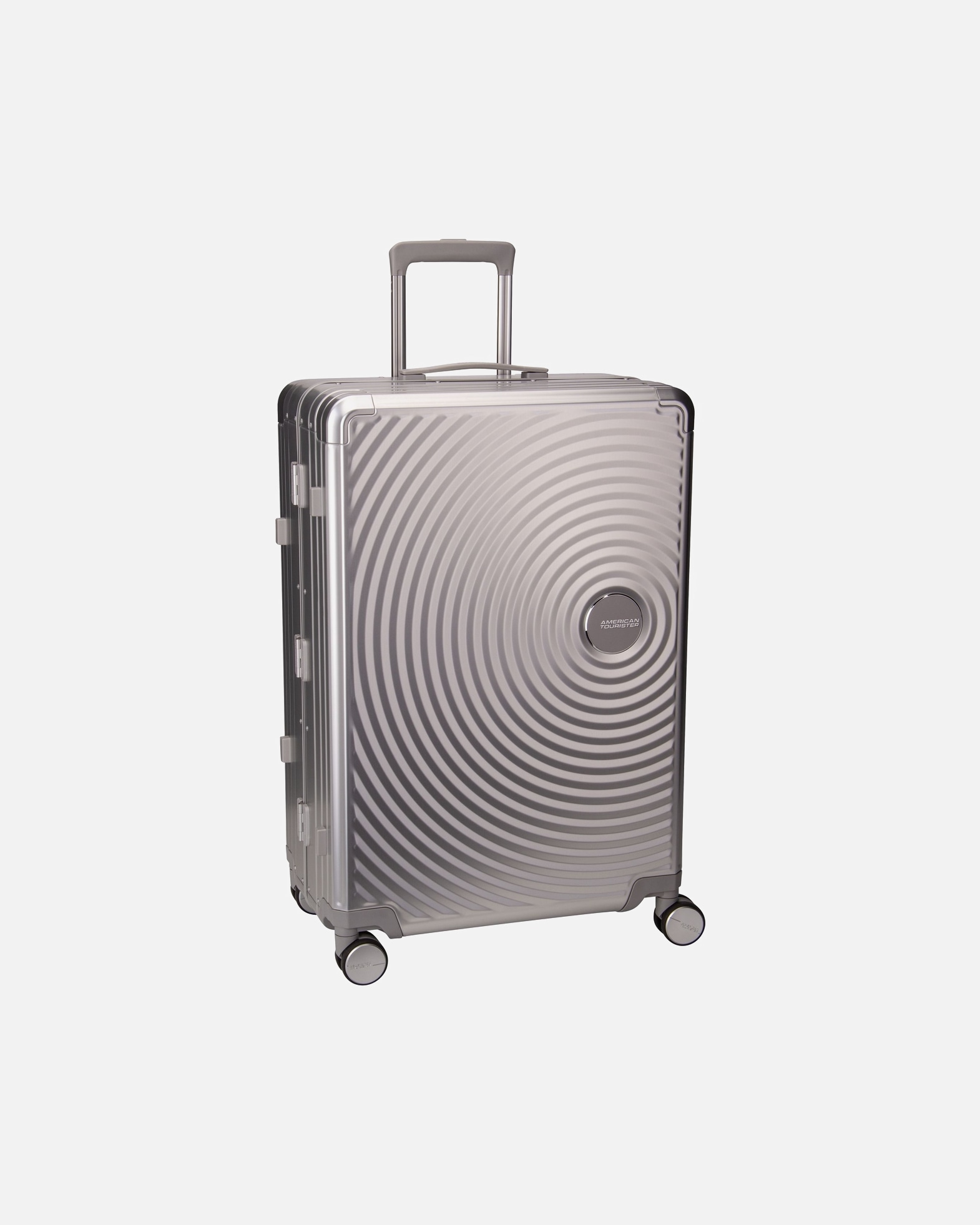 Trolley für Unisex American Tourister Trolley Soundbox Alu Spinner 75 Silver