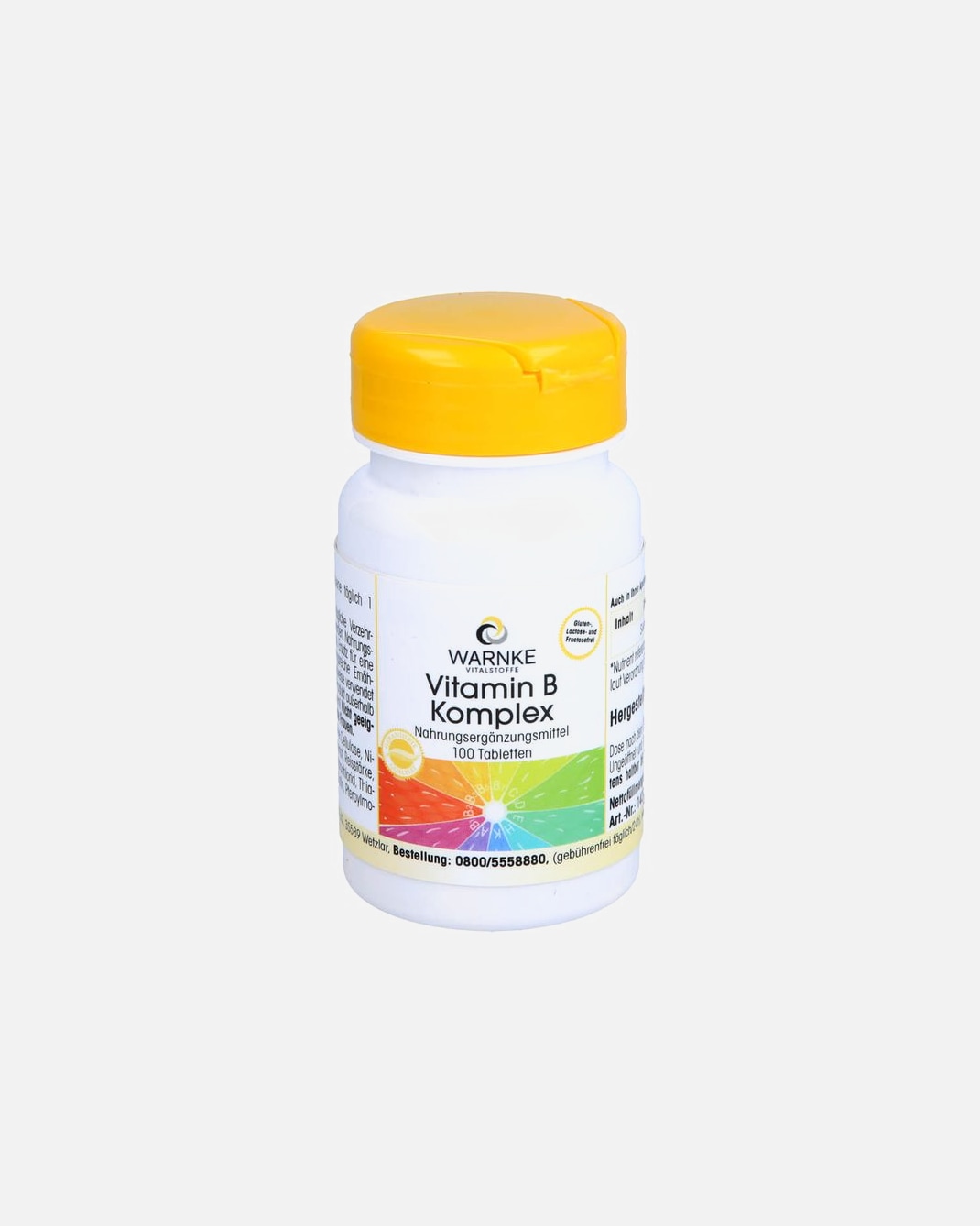 Nahrungsergänzungsmittel für Unisex Warnke Vitalstoffe VITAMIN B Komplex Tabletten VITAMIN B Komplex Tabletten 100 St