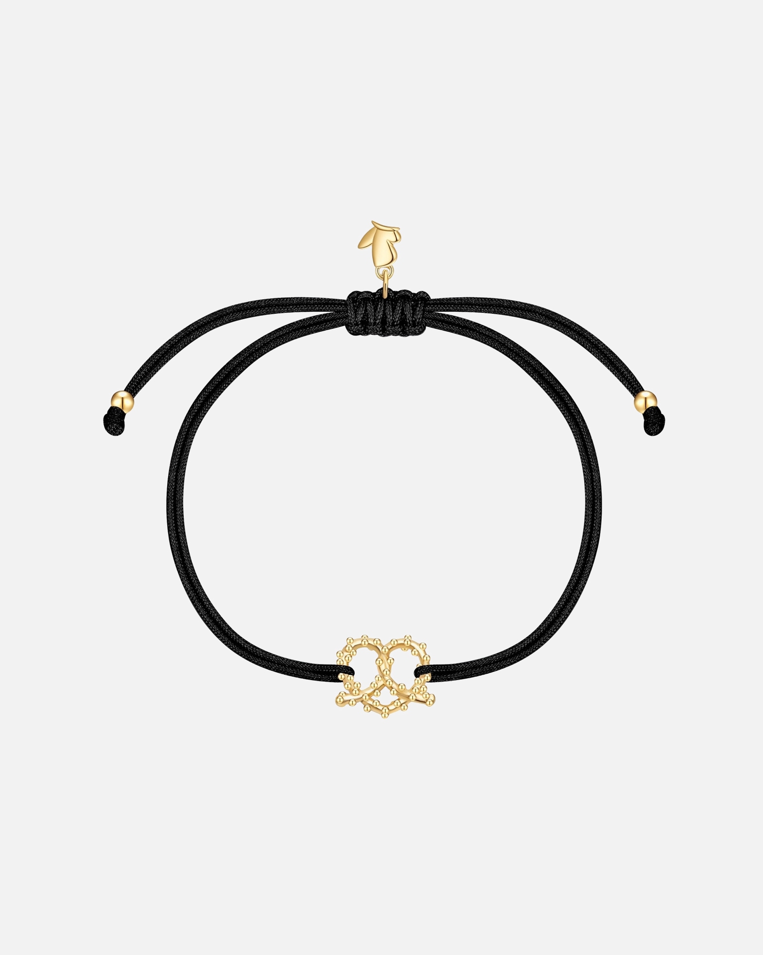 Armband für Weiblich Glanzstücke München Oktoberfest Armband Herz-Breze aus Edelstahl in Gelbgold 15,0 - 22,0 cm, flexibel einstellbar