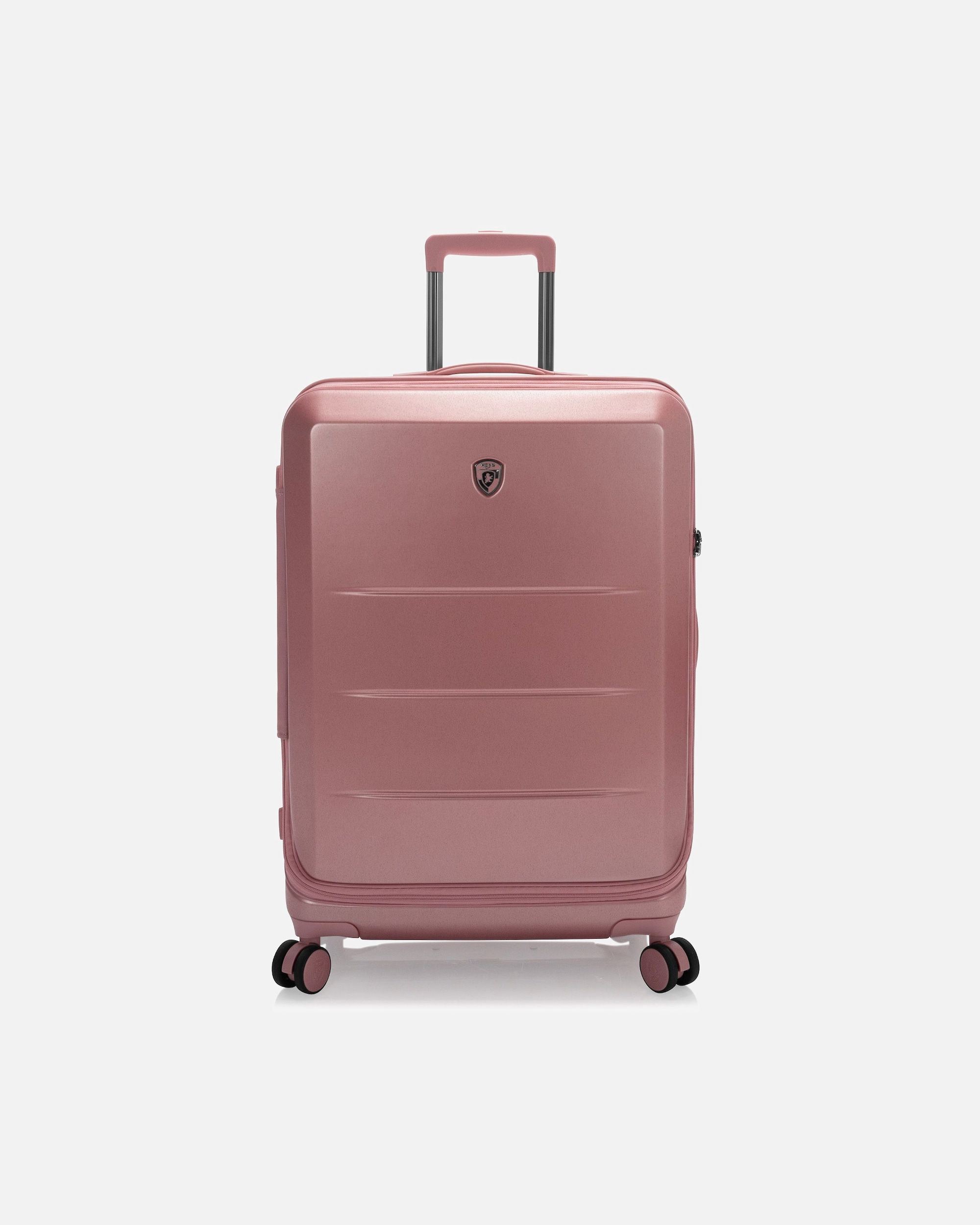Koffer für Männlich Heys EZ Fashion 4 Rollen Trolley M 66 cm mit Dehnfalte rose gold