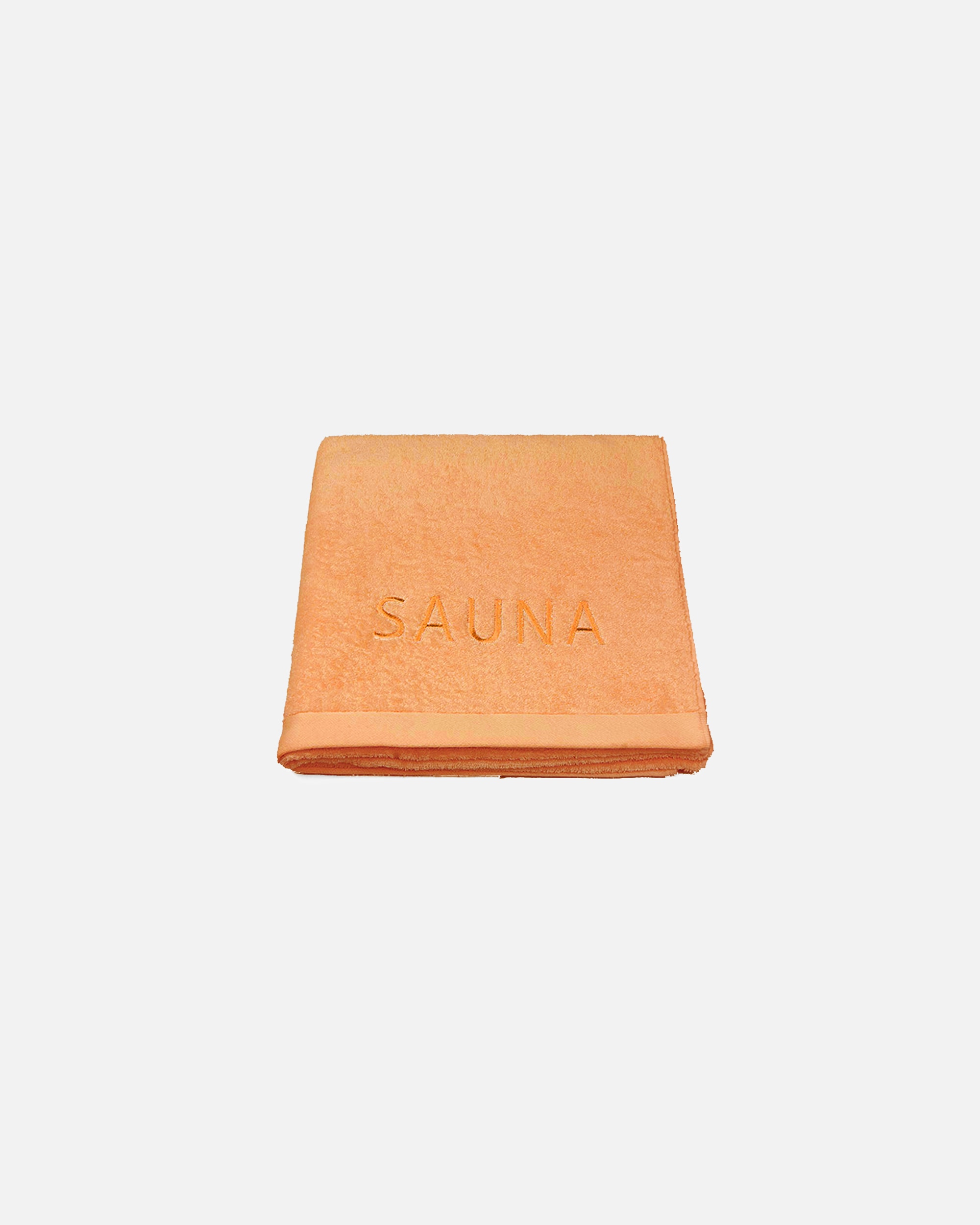 Handtuch für Unisex grace grand spa Sauna Liegetuch mit dezenter Stickerei orange