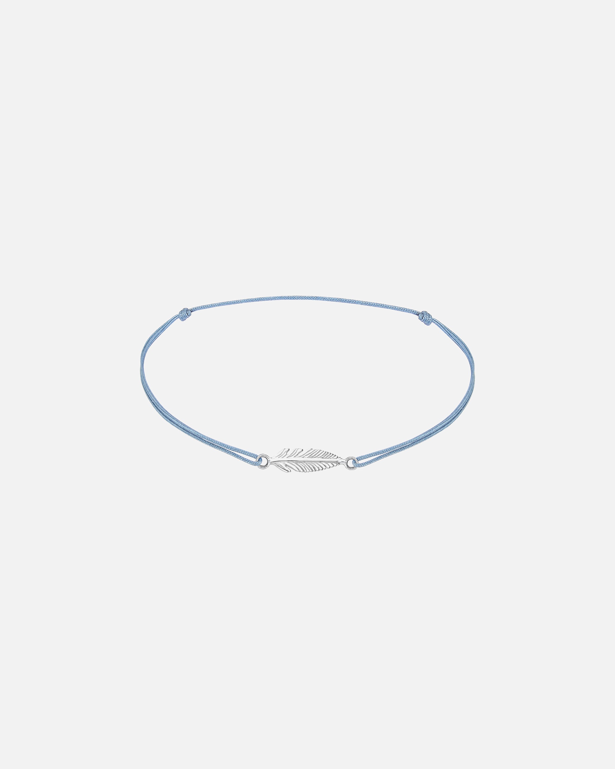 Schmuck für Weiblich Elli Feder Boho Hippie Festival Nylon Band 925er Silber silberfarben